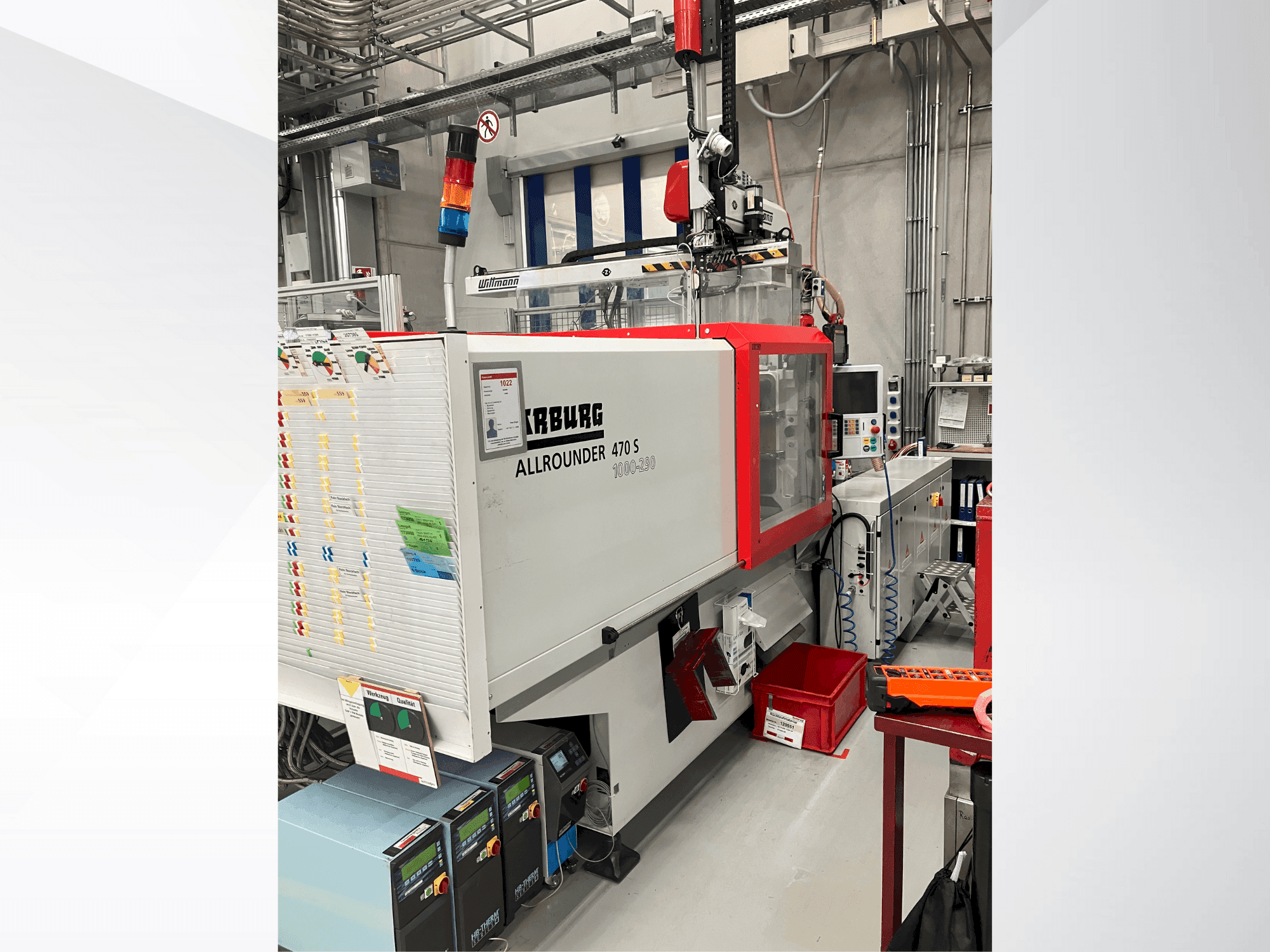 Arburg Allrounder 470 S 1000-290-maskinen framifrån