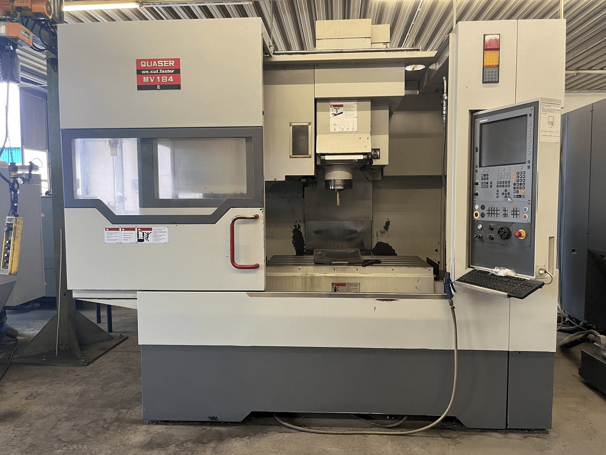 Quaser MV 184E-maskinen framifrån