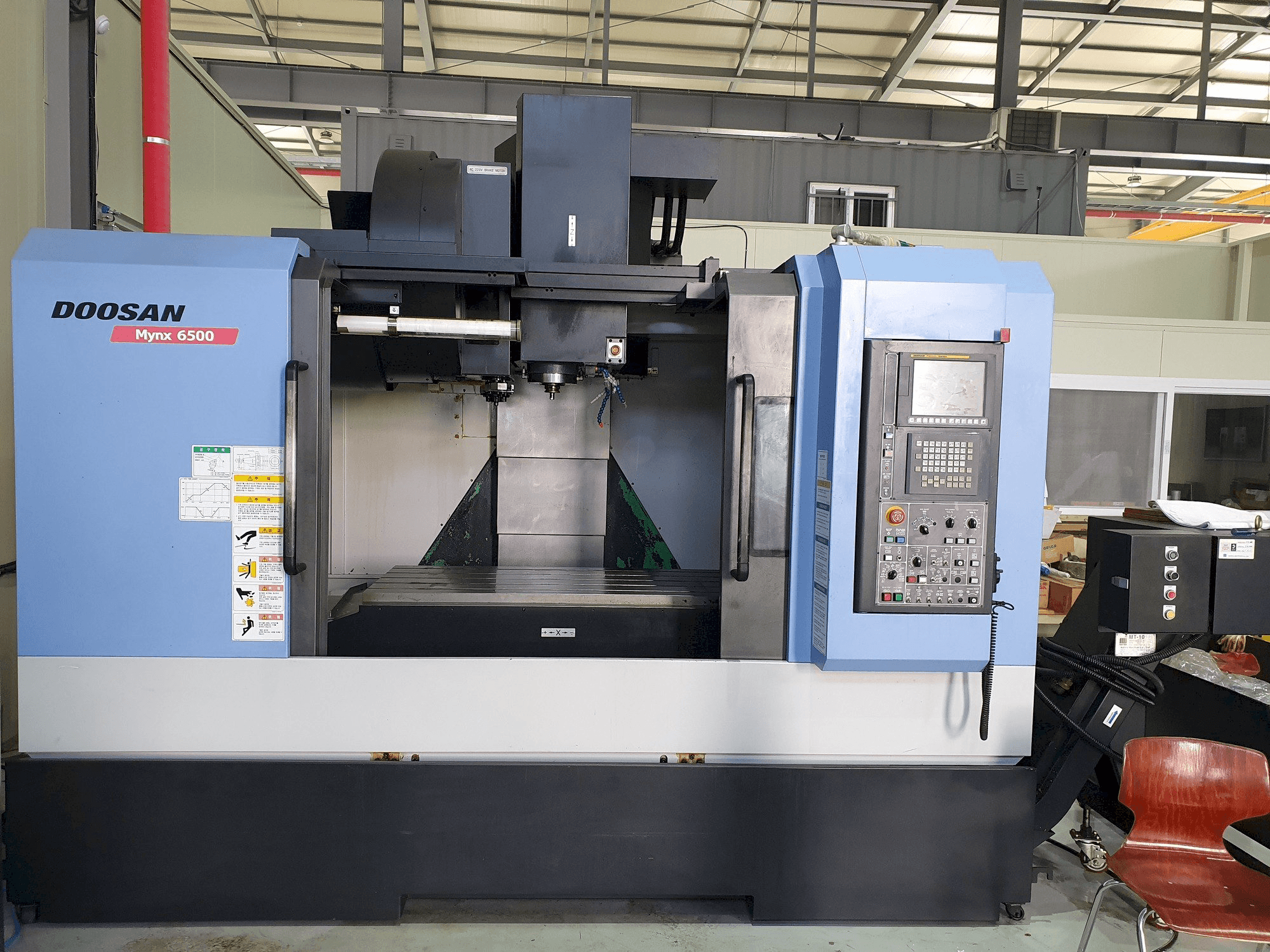 Doosan MYNX 6500-maskinen framifrån