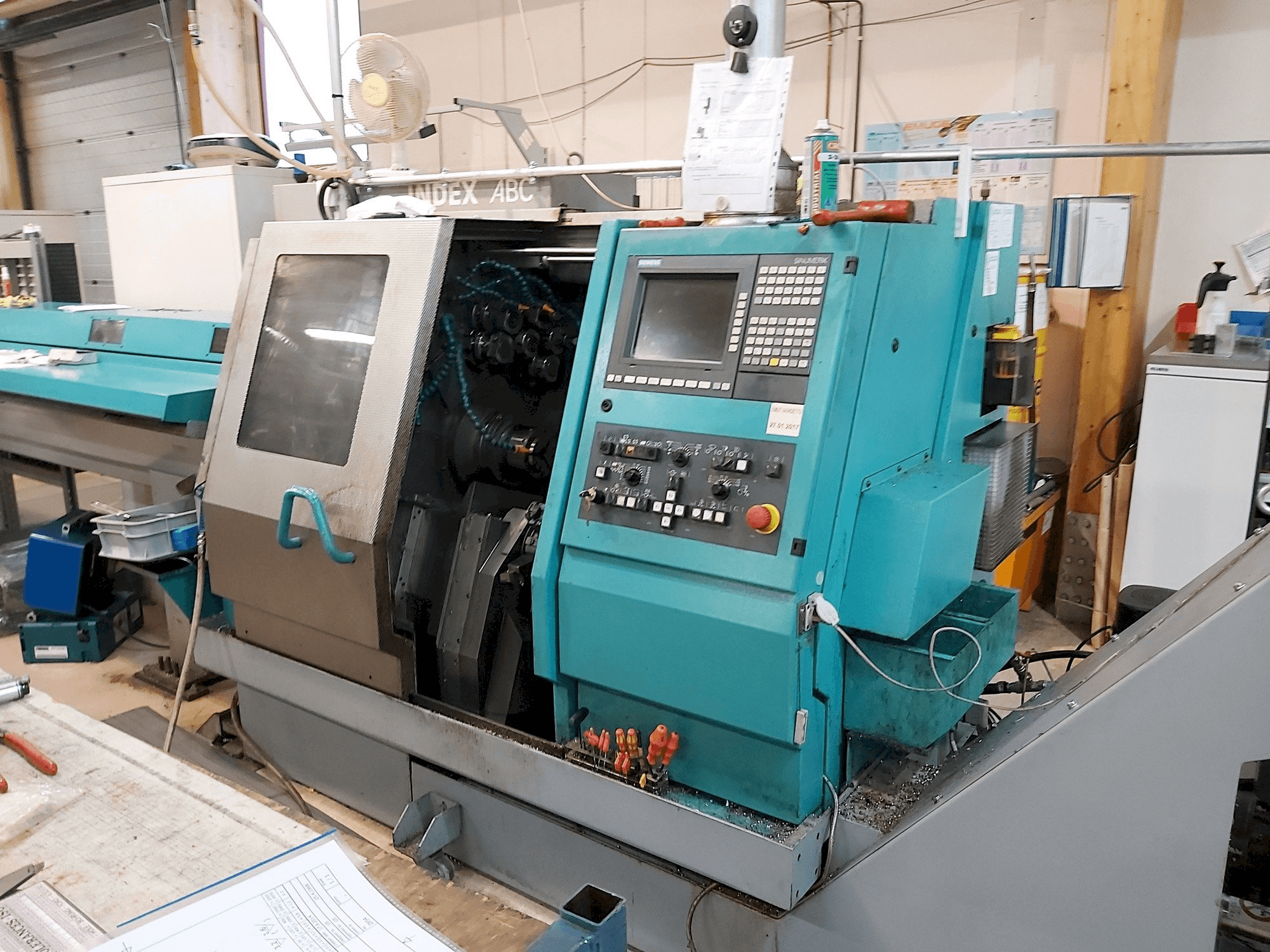 Index ABC-maskinen framifrån