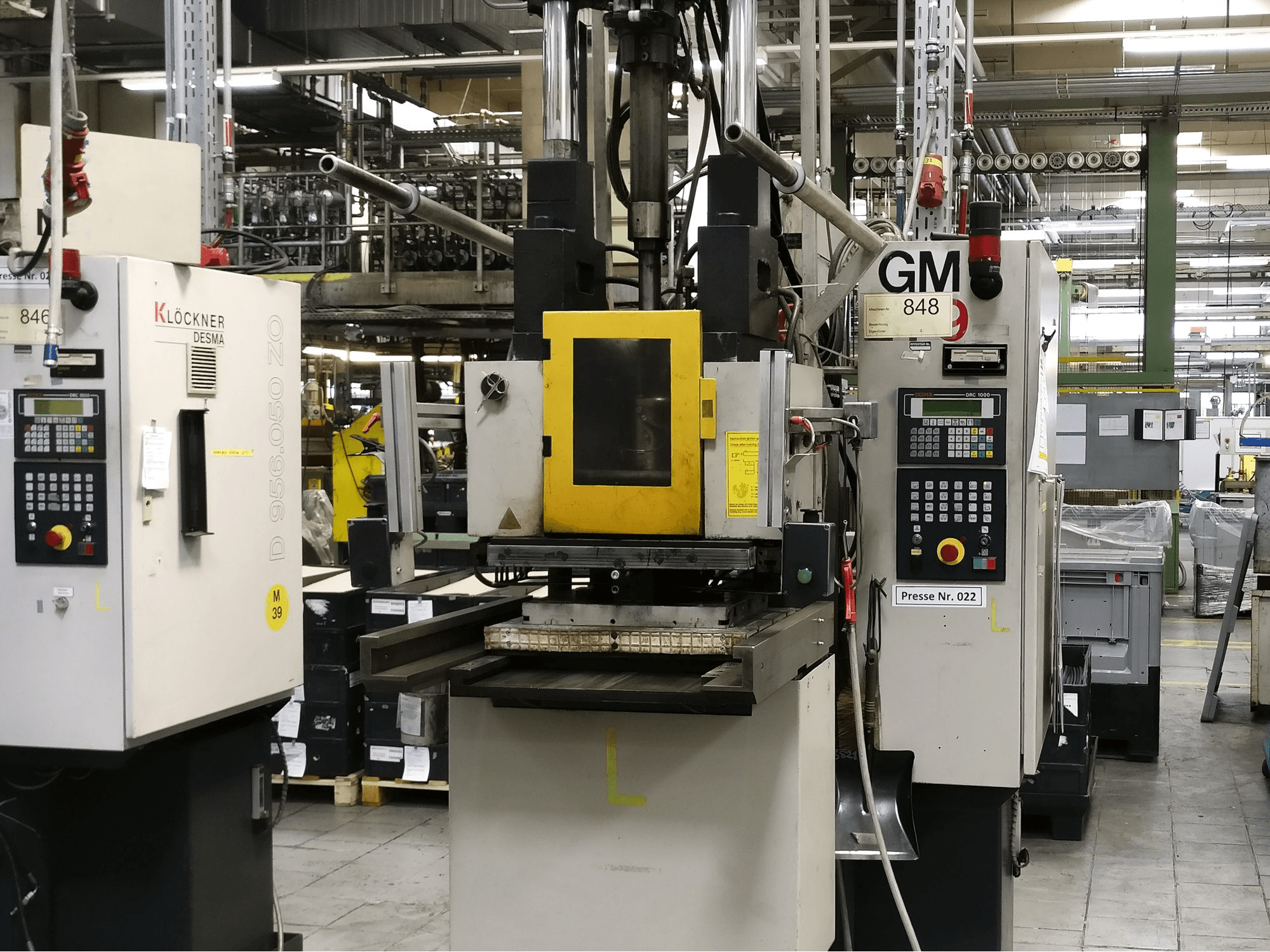 Kloeckner Desma-maskinen framifrån956.050