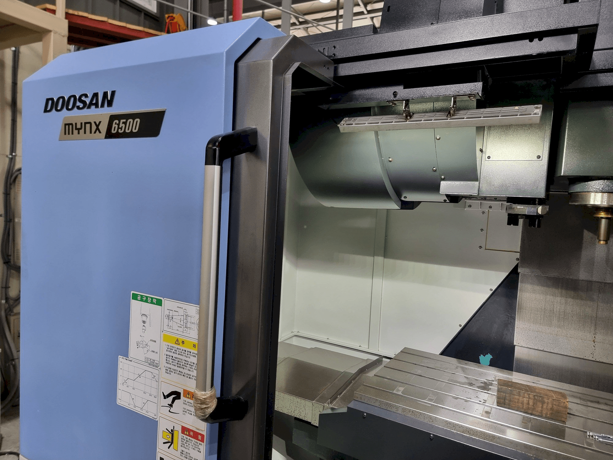 DOOSAN MYNX 6500-maskinen framifrån