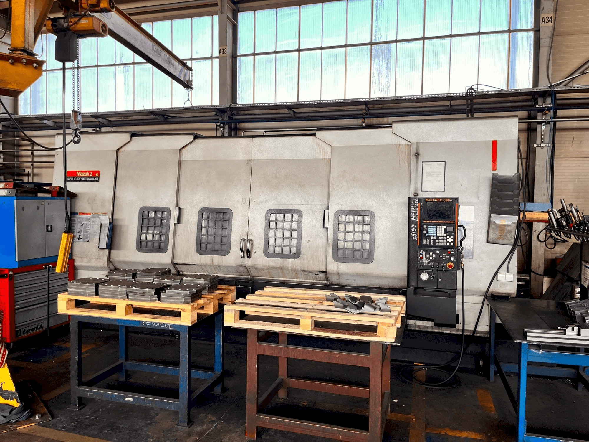 Mazak SVC 2000L/120-maskinen framifrån