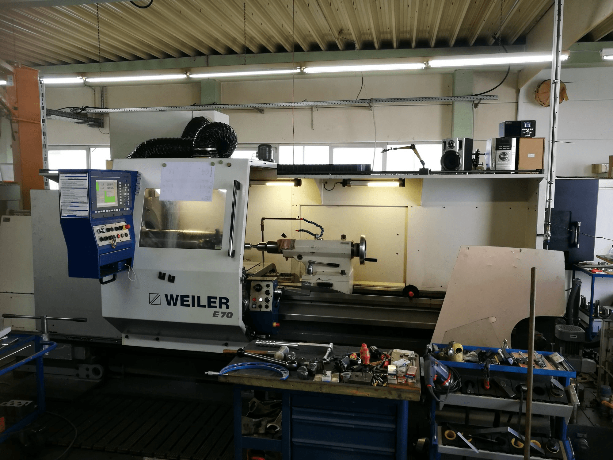 Weiler-maskinen framifrånE70/3000