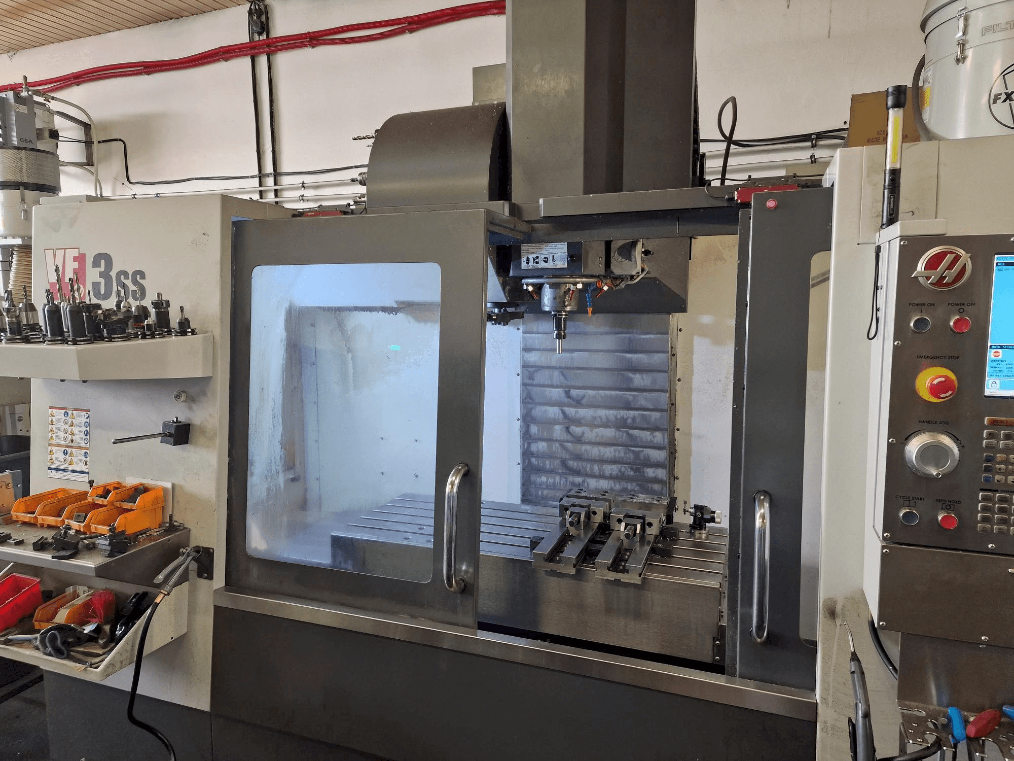 HAAS VF-3SS-maskinen framifrån