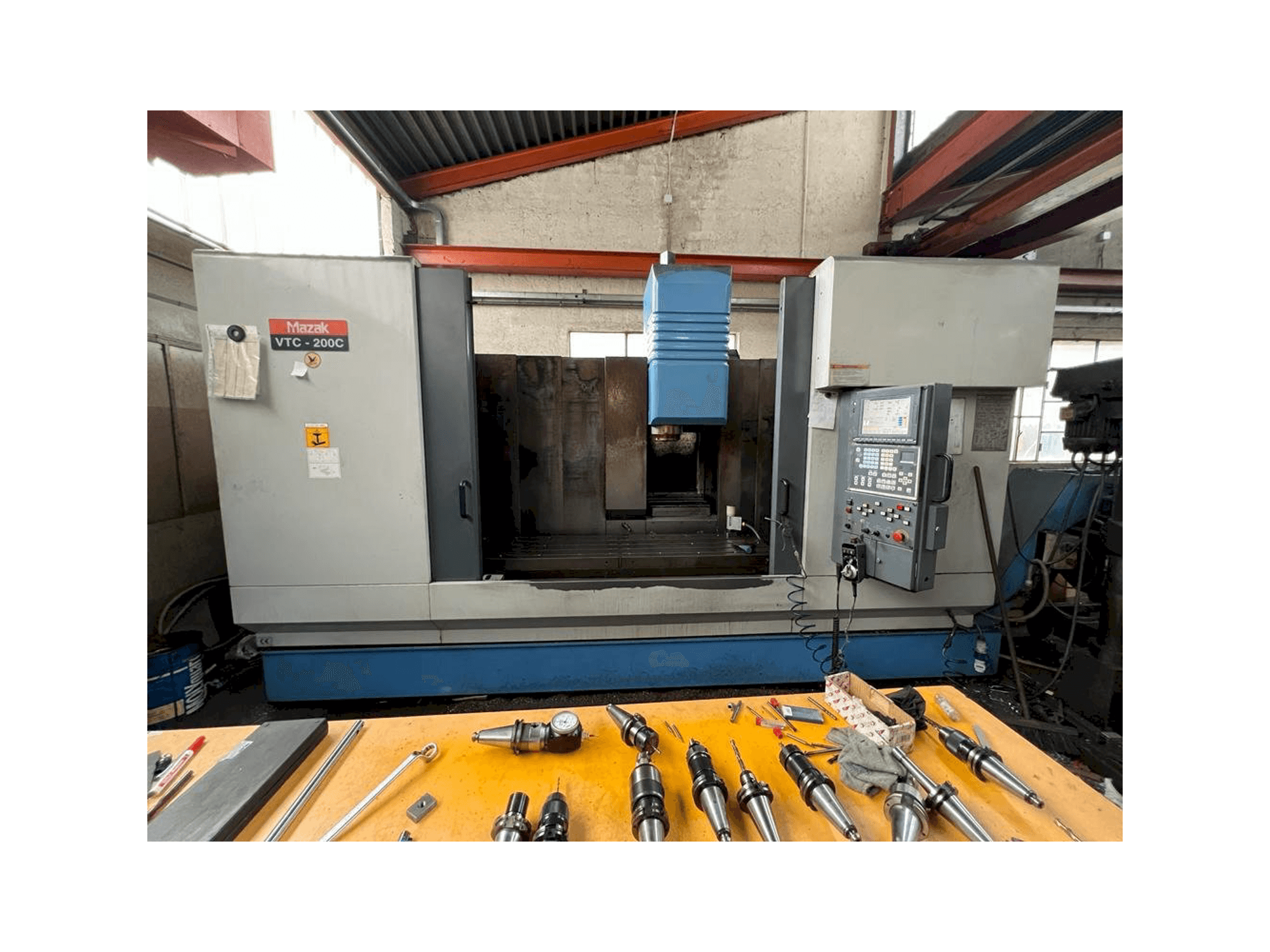 Mazak VTC 200C-maskinen framifrån