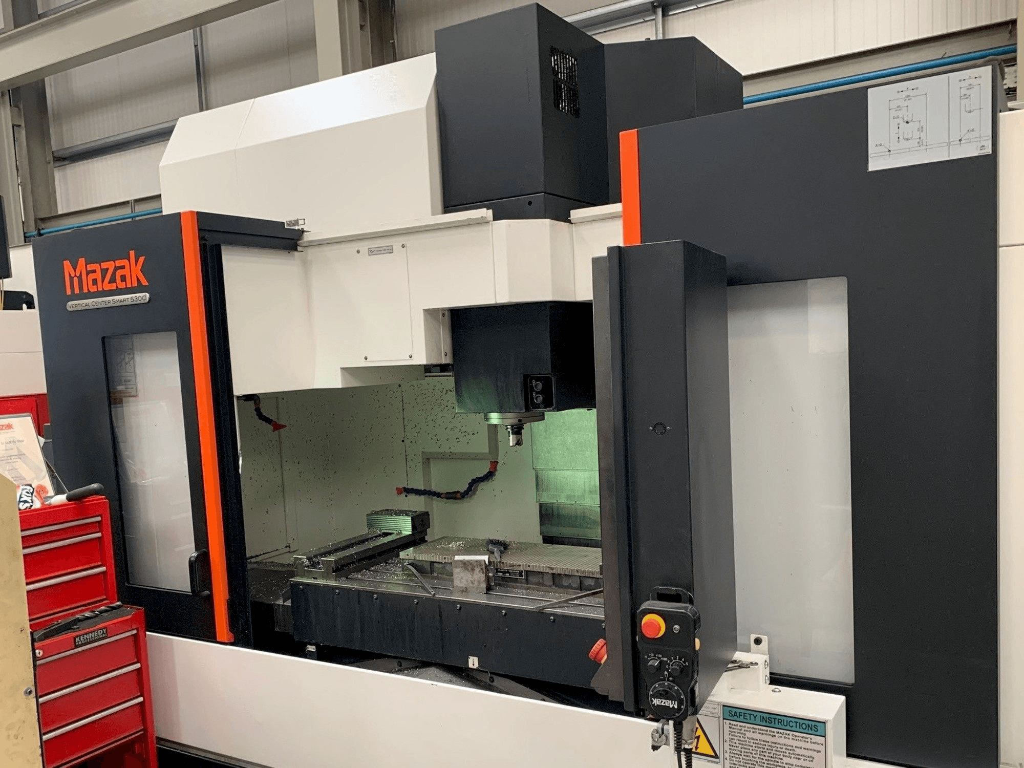 Mazak Smart 530C-maskinen framifrån