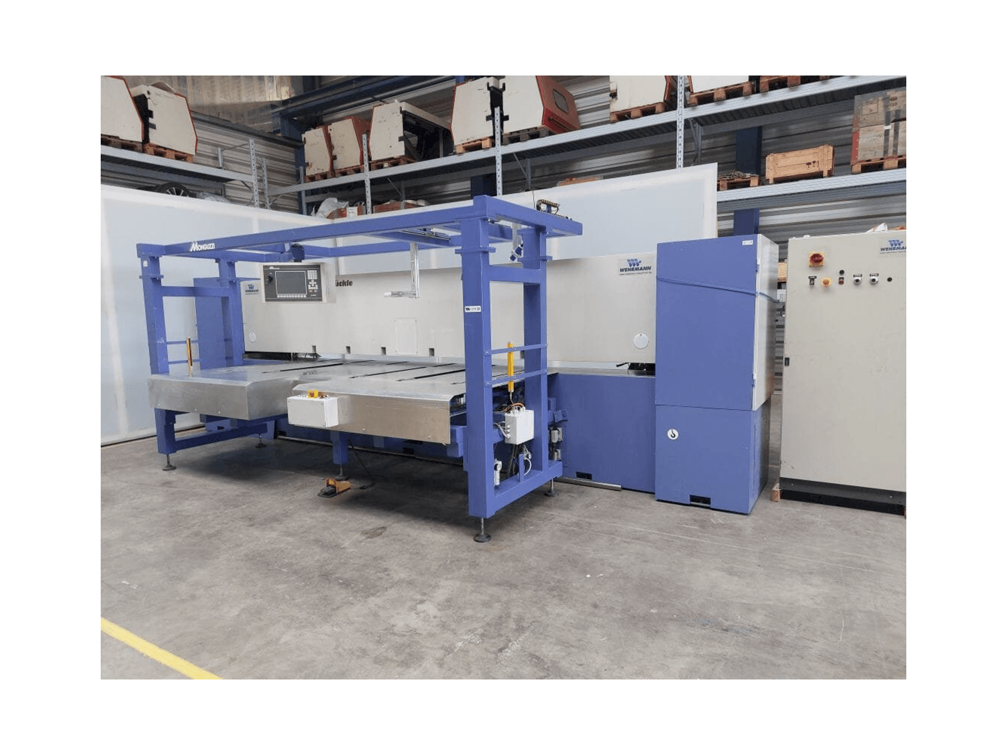 FISCHER & RüCKLE Veneer scissors-maskinen framifrån