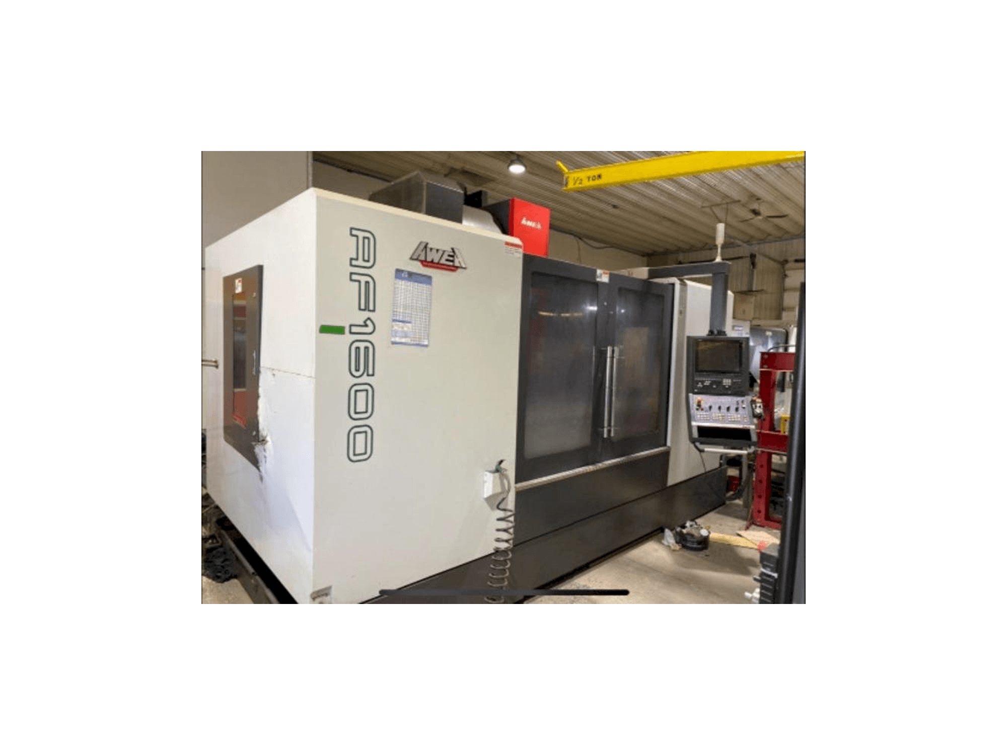 AWEA AF-1600-maskinen framifrån