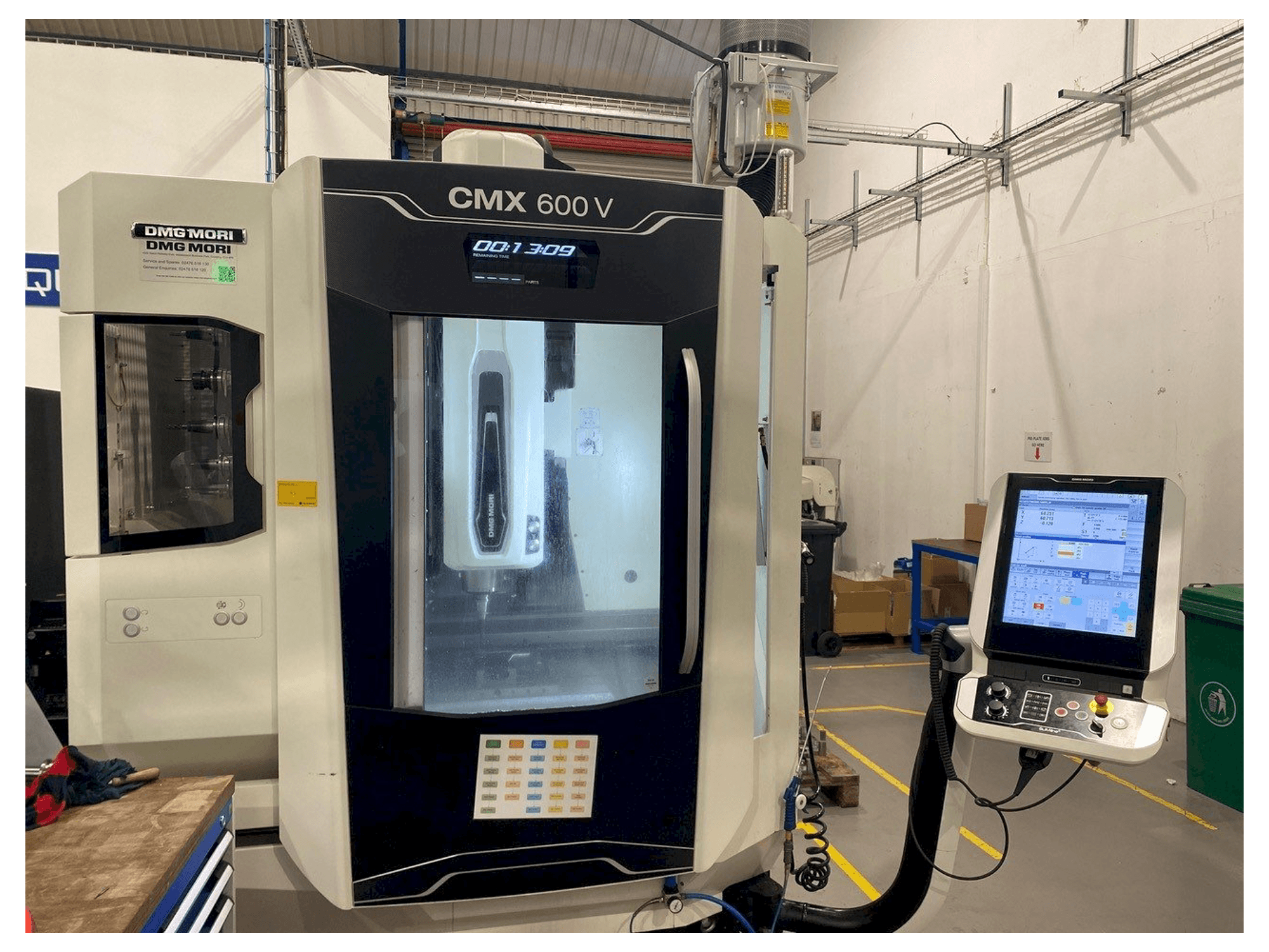 DMG CMX 600 V-maskinen framifrån