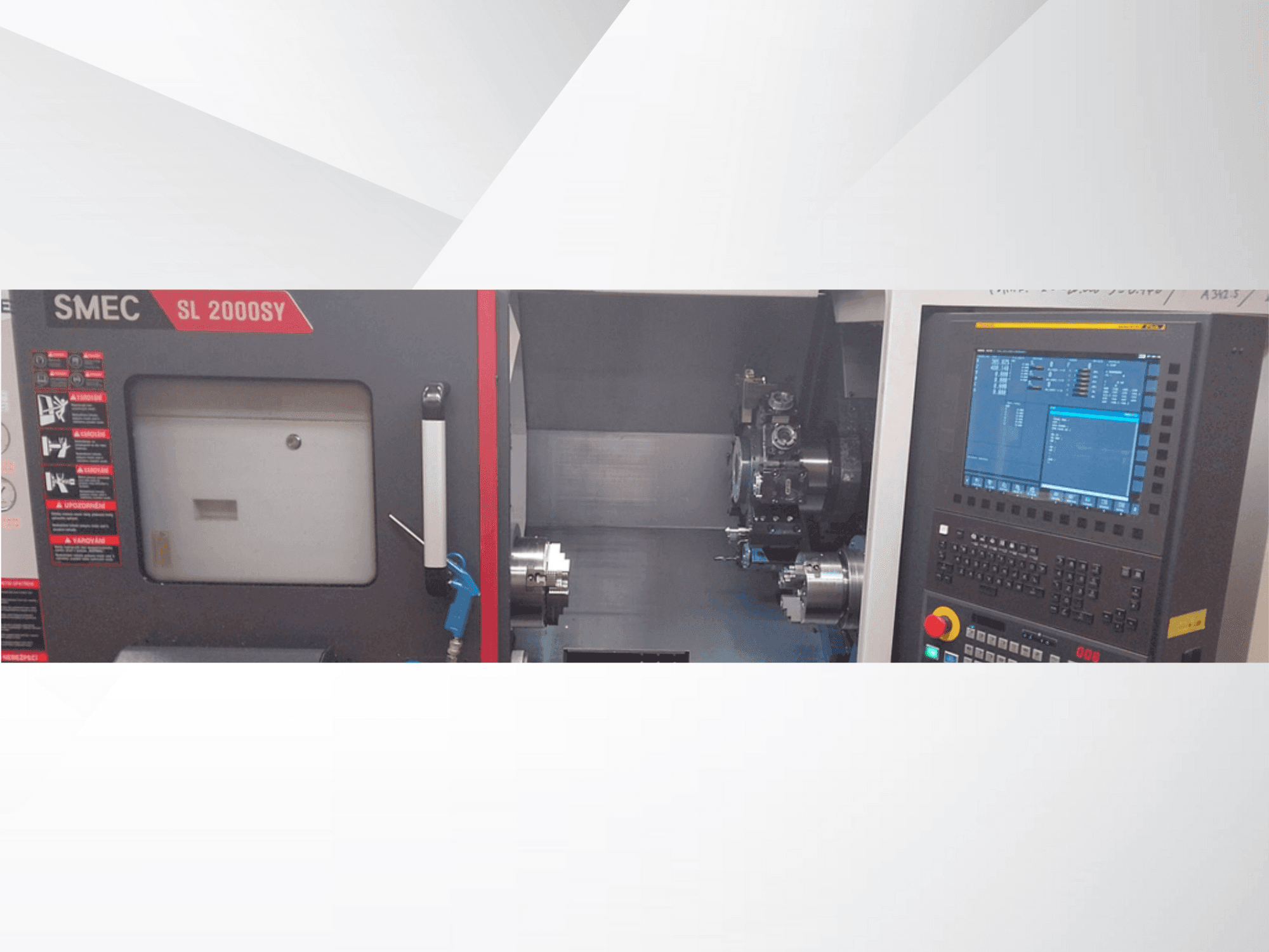 SMEC SL 2000SY-maskinen framifrån
