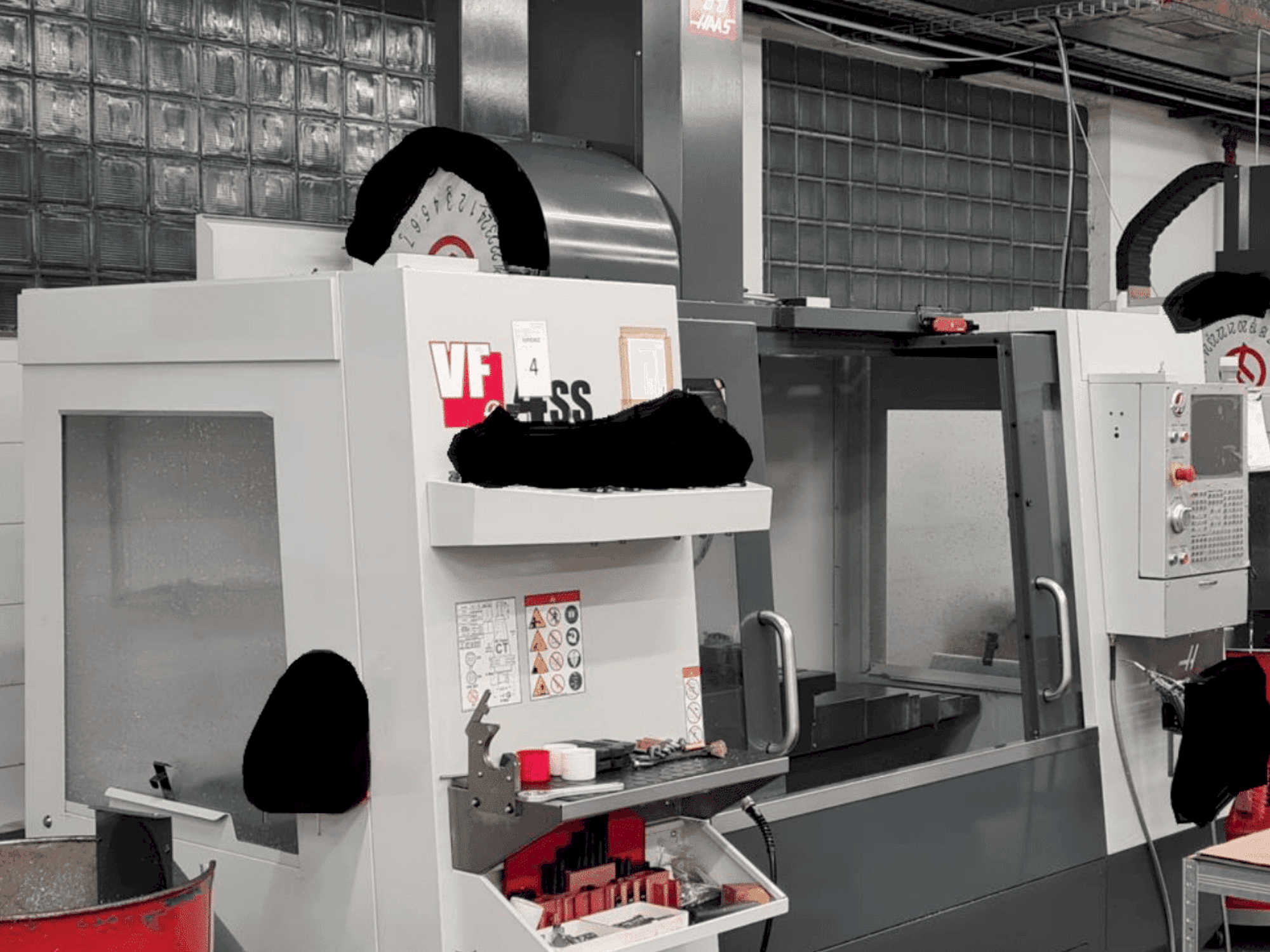 HAAS VF-4SS-maskinen framifrån