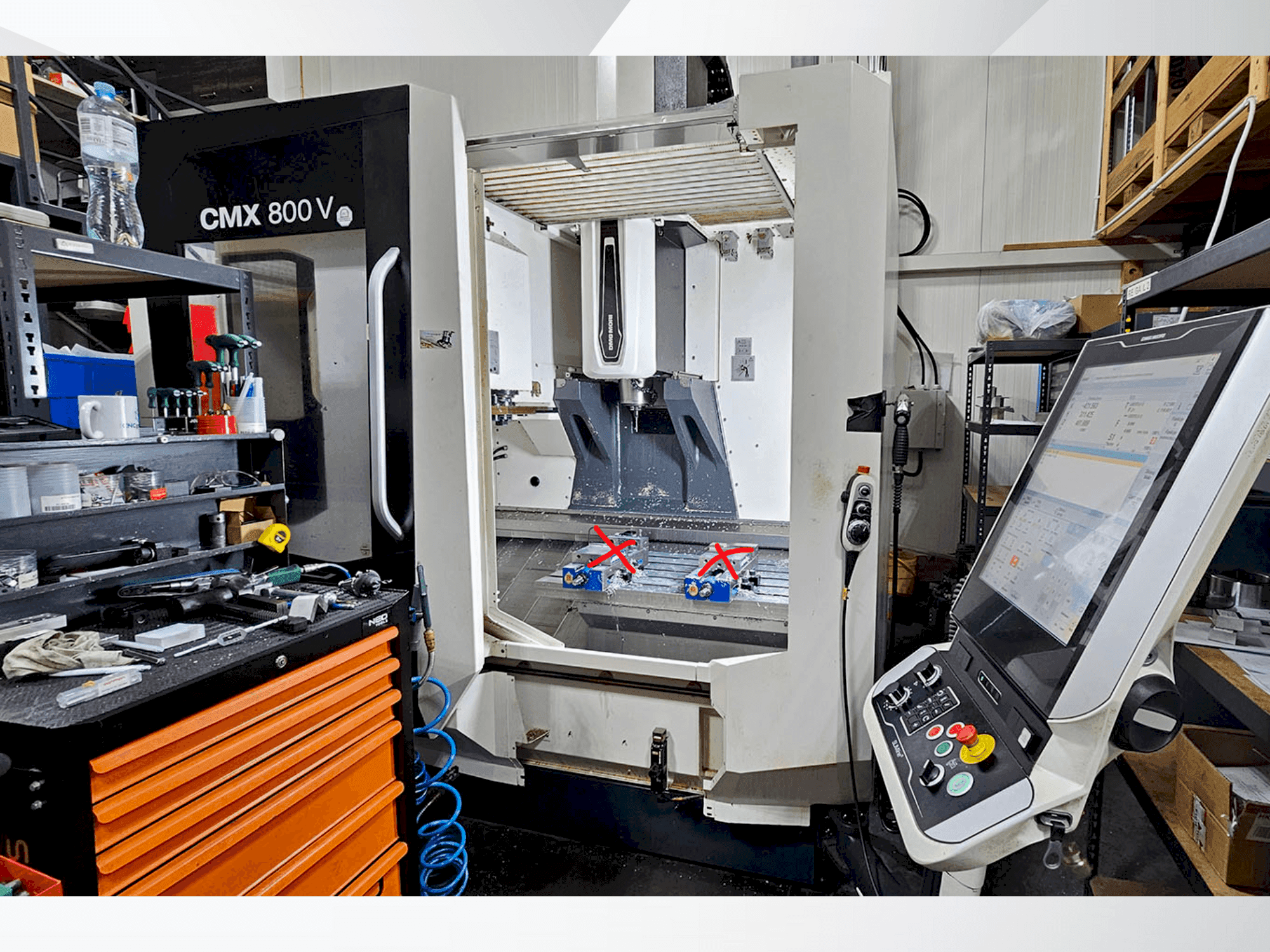 DMG CMX 800V-maskinen framifrån