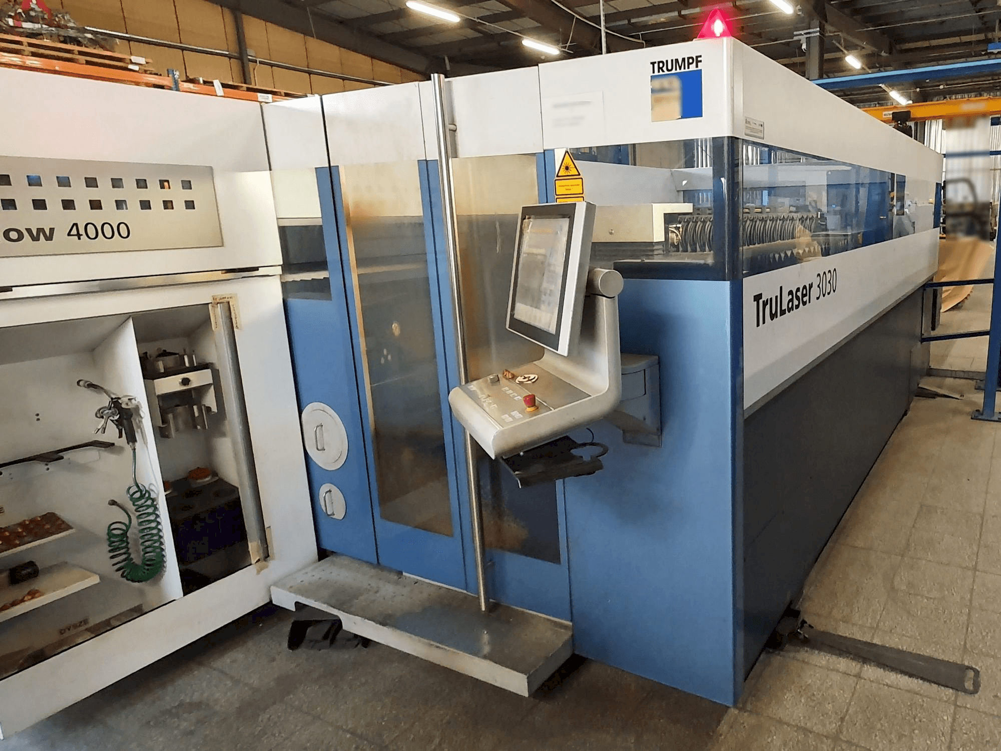 Trumpf TruLaser 3030-maskinen framifrån