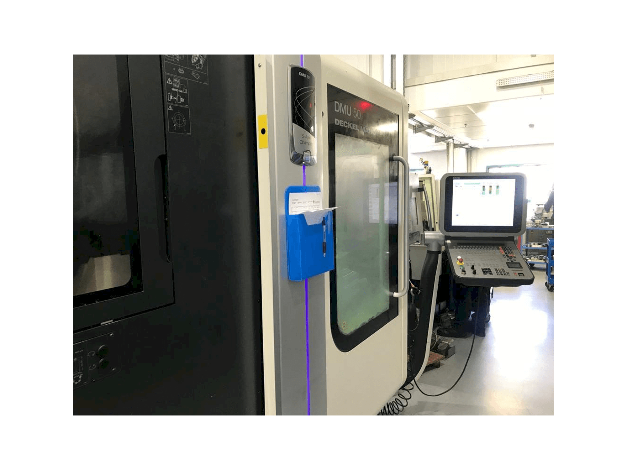 DMG Mori Seiki DMU 50-maskinen framifrån