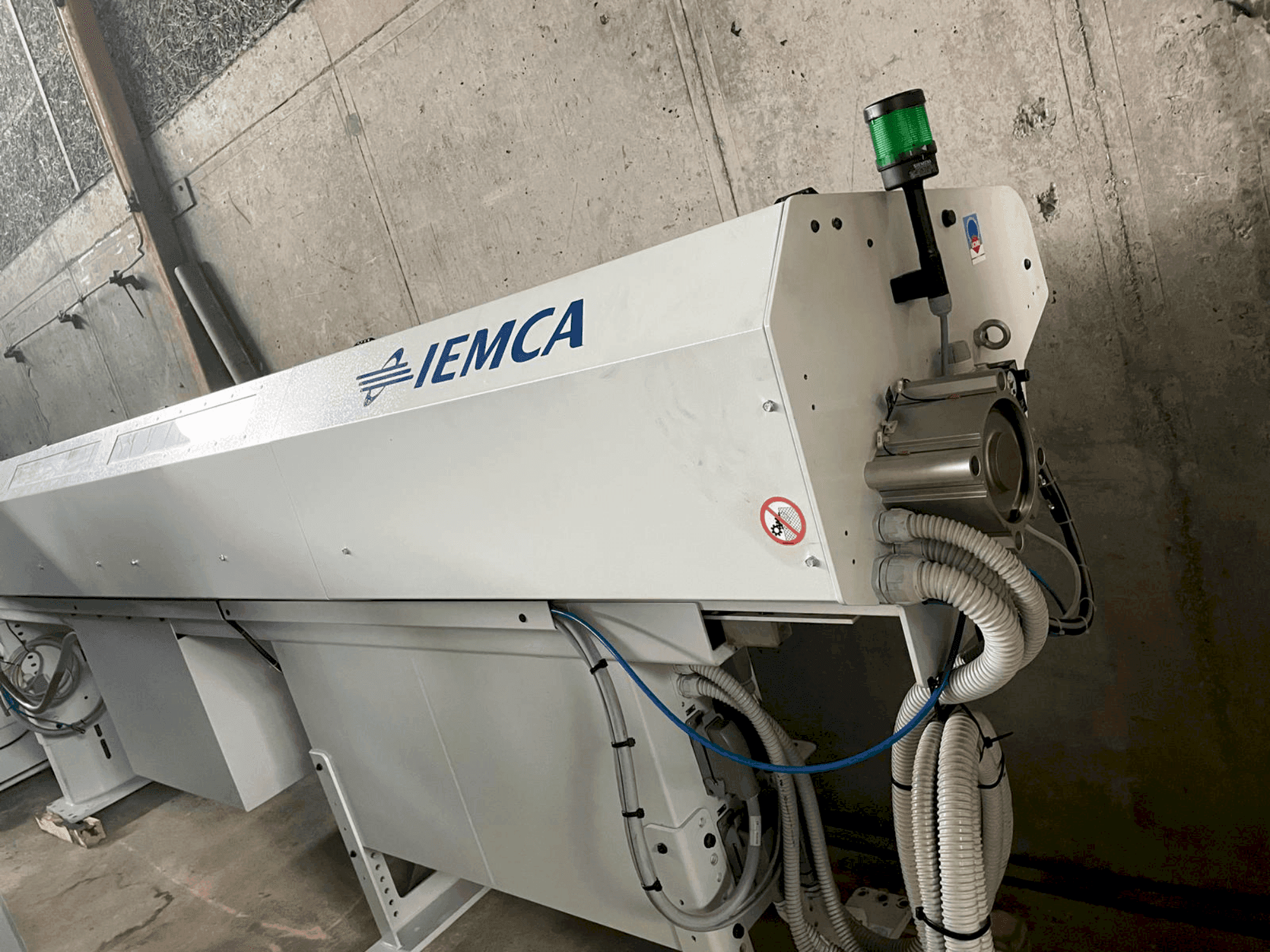 IEMCA Master 80-maskinen framifrån