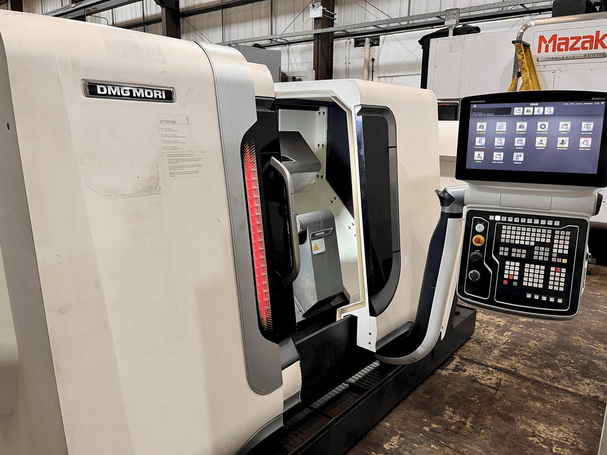 DMG CTX ALPHA 300-maskinen framifrån