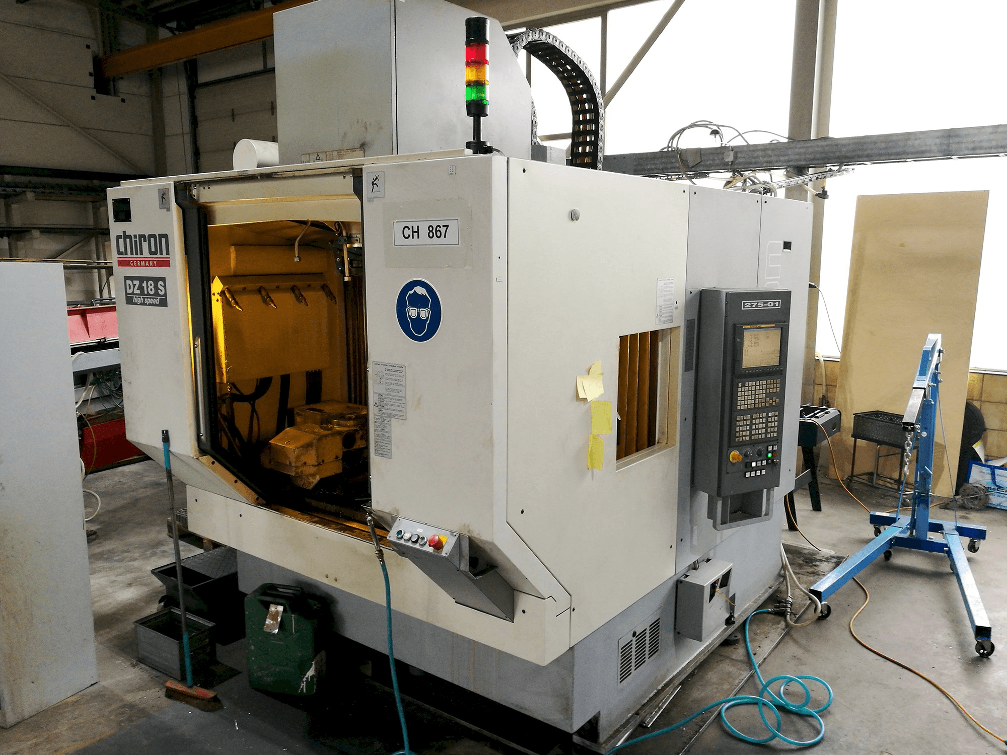 Chiron-maskinen sedd från vänsterDZ 18 S