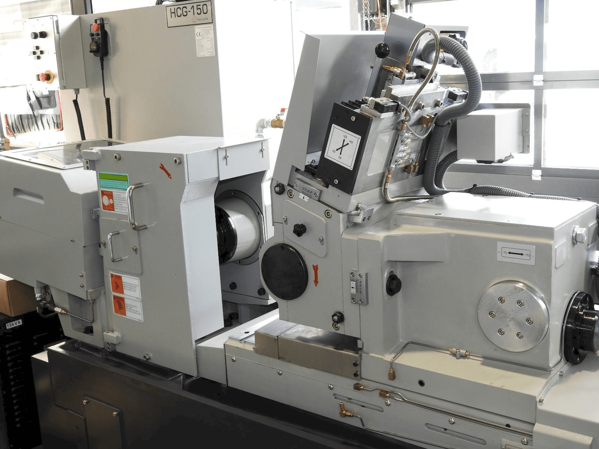 Hanwha HCG 150-maskinen framifrån