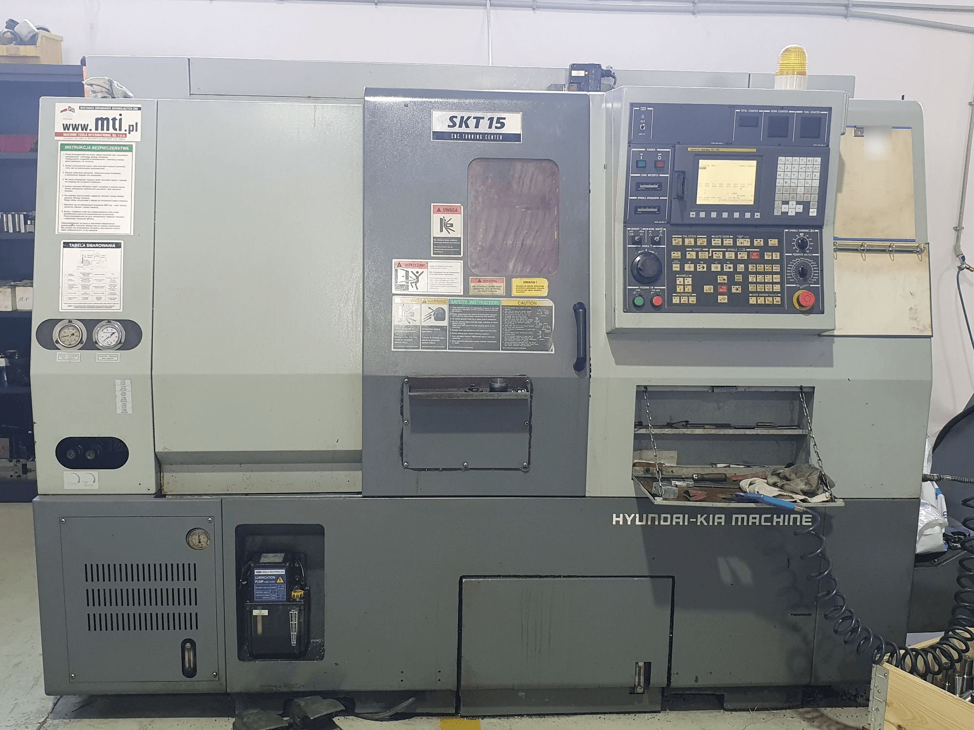 Hyundai Kia SKT15-maskinen framifrån