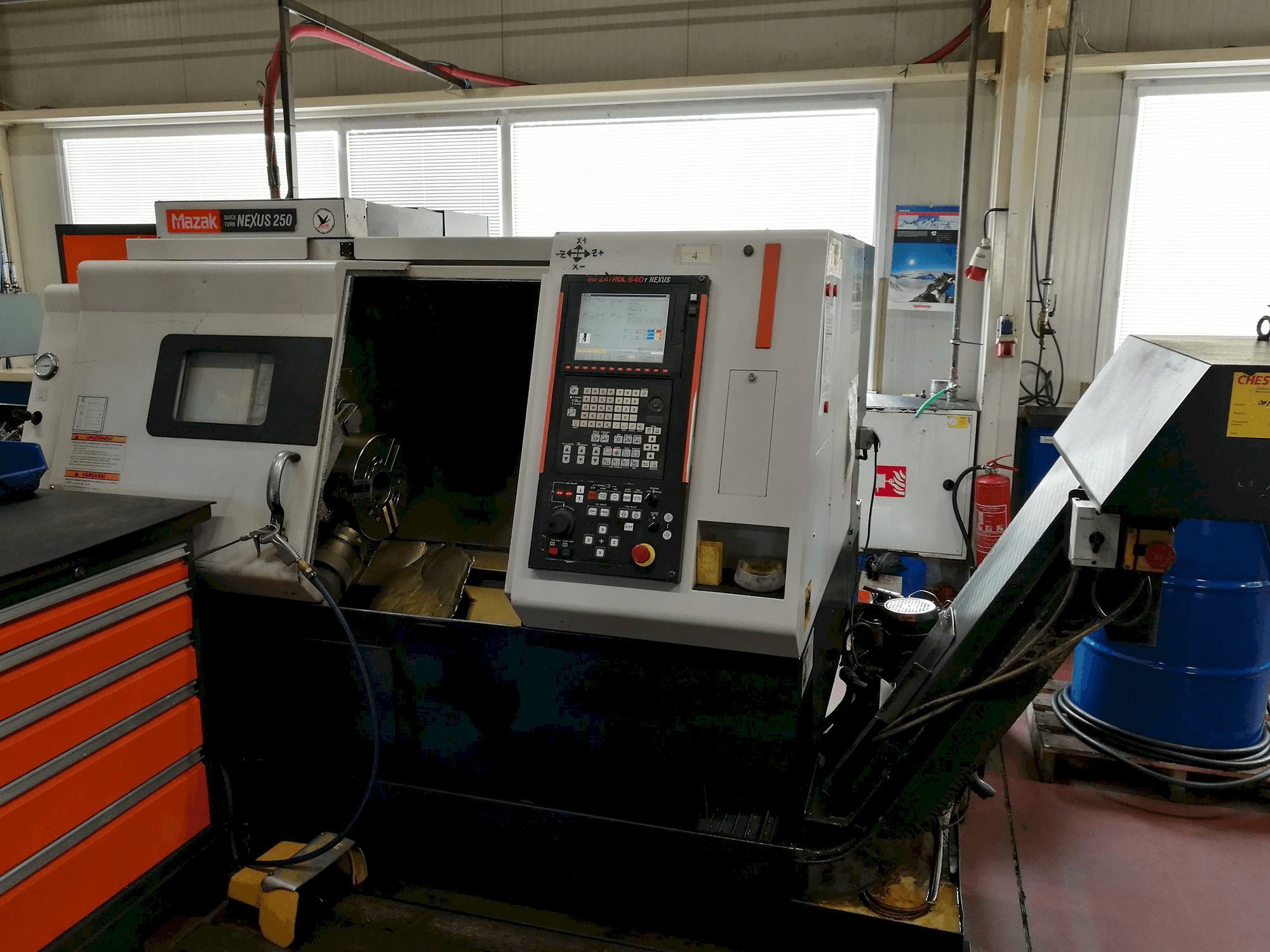 Mazak Nexus 250-maskinen framifrån