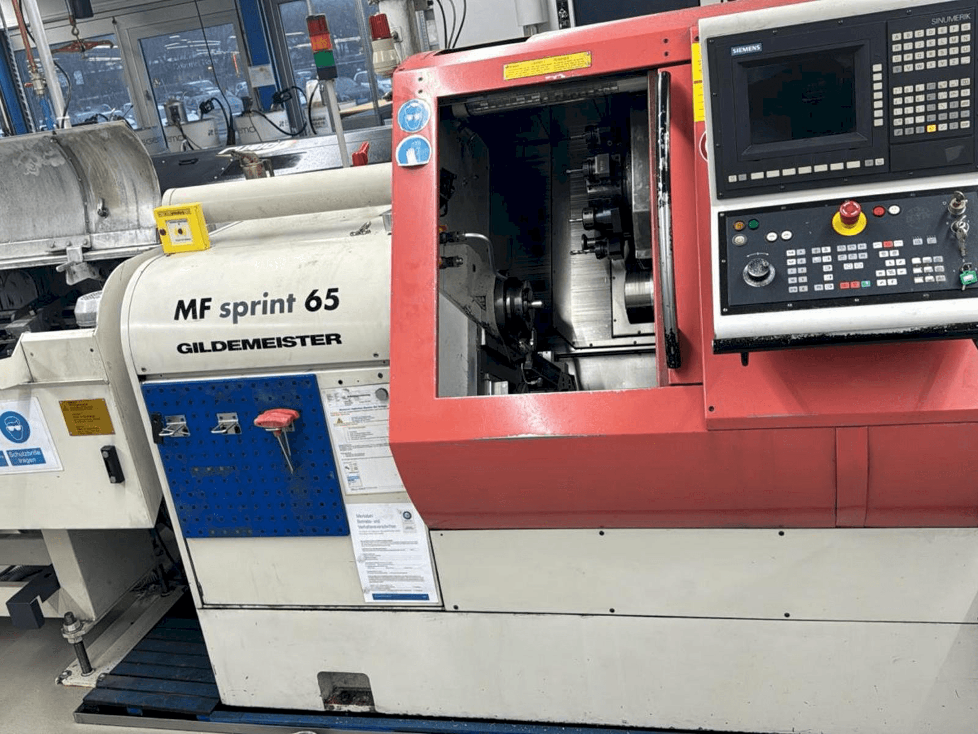 Gildemeister MF SPRINT 65-maskinen framifrån