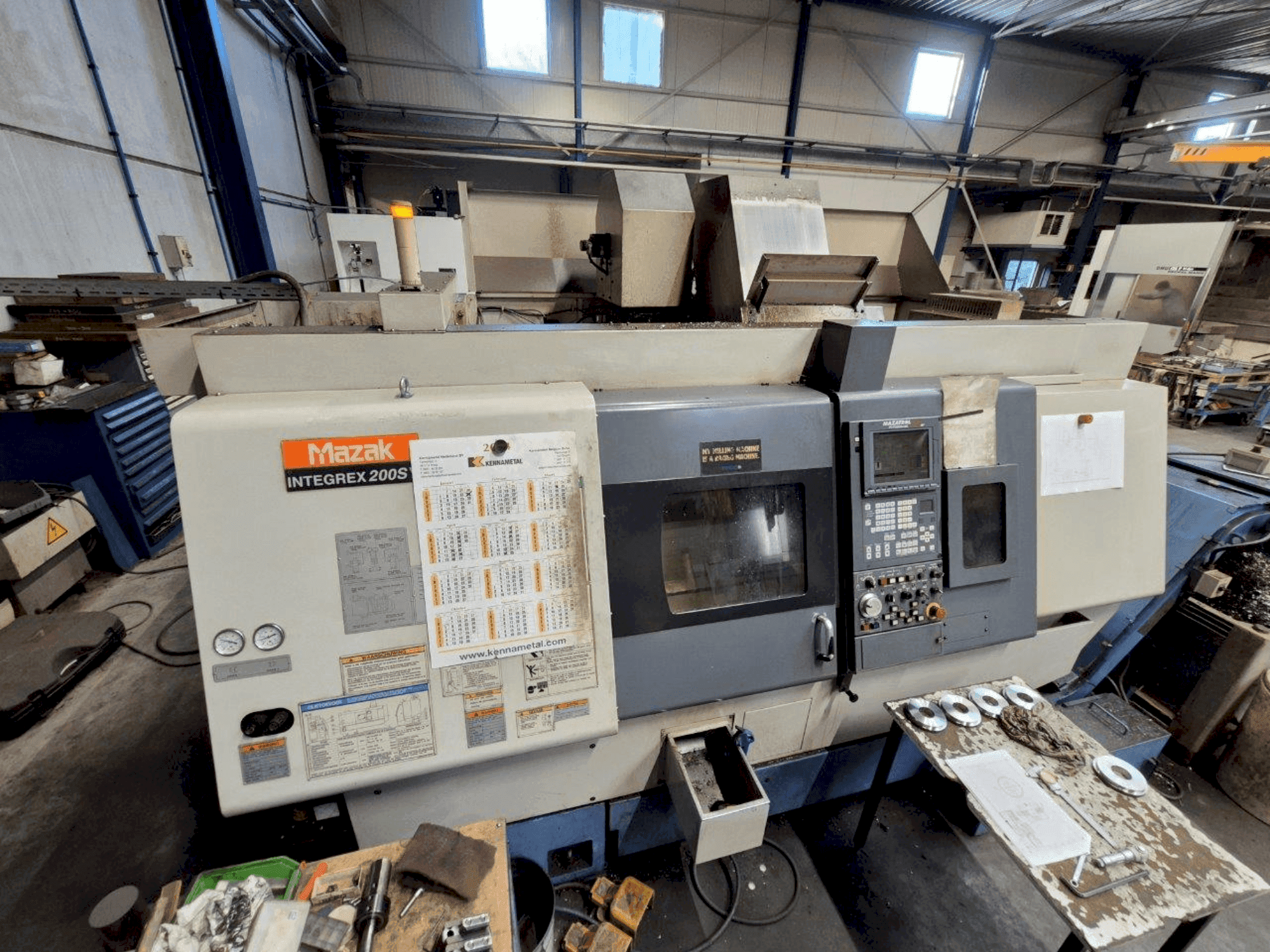Mazak Integrex 200SY-maskinen framifrån