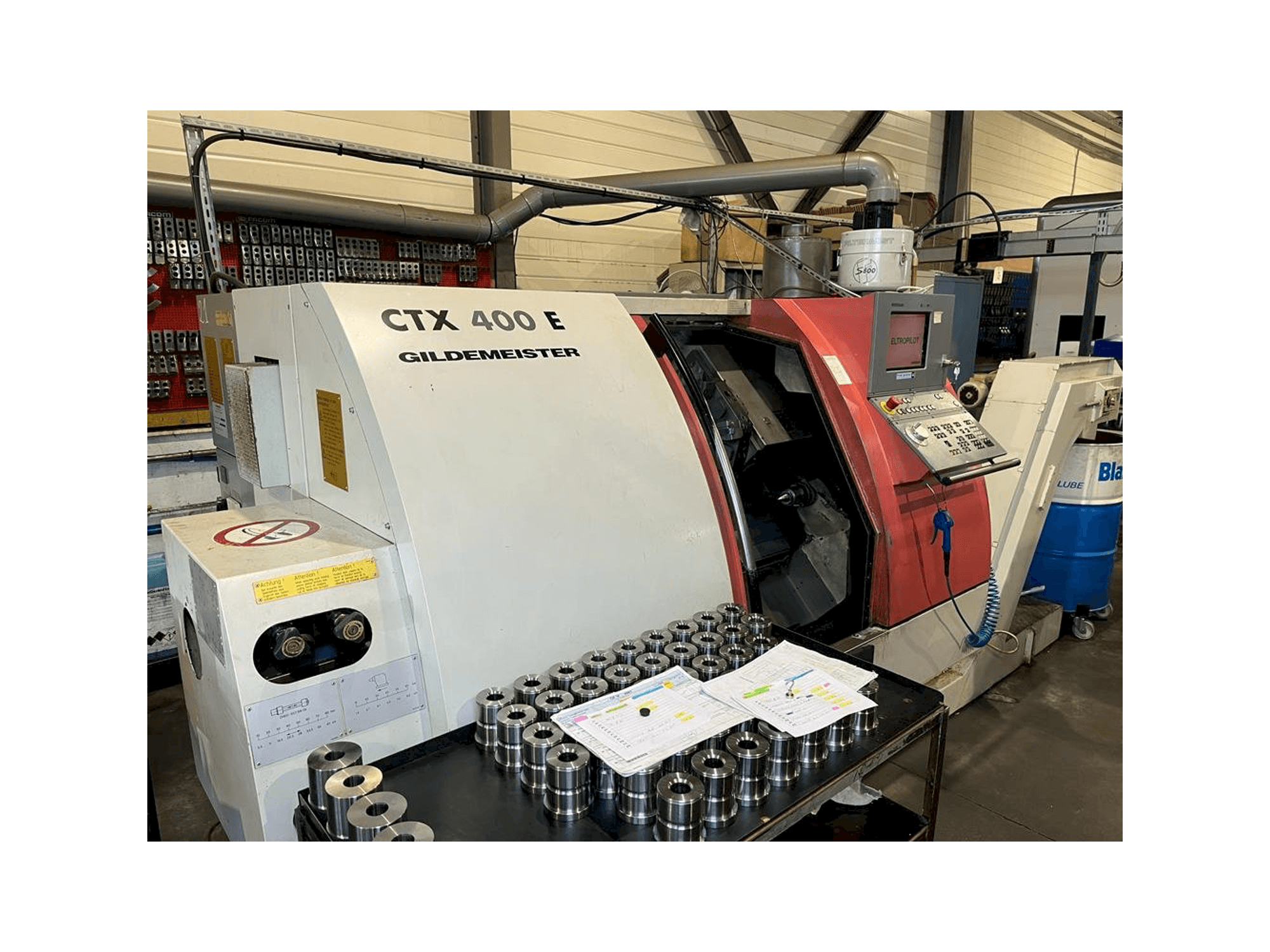Gildemeister CTX 400 E-maskinen framifrån