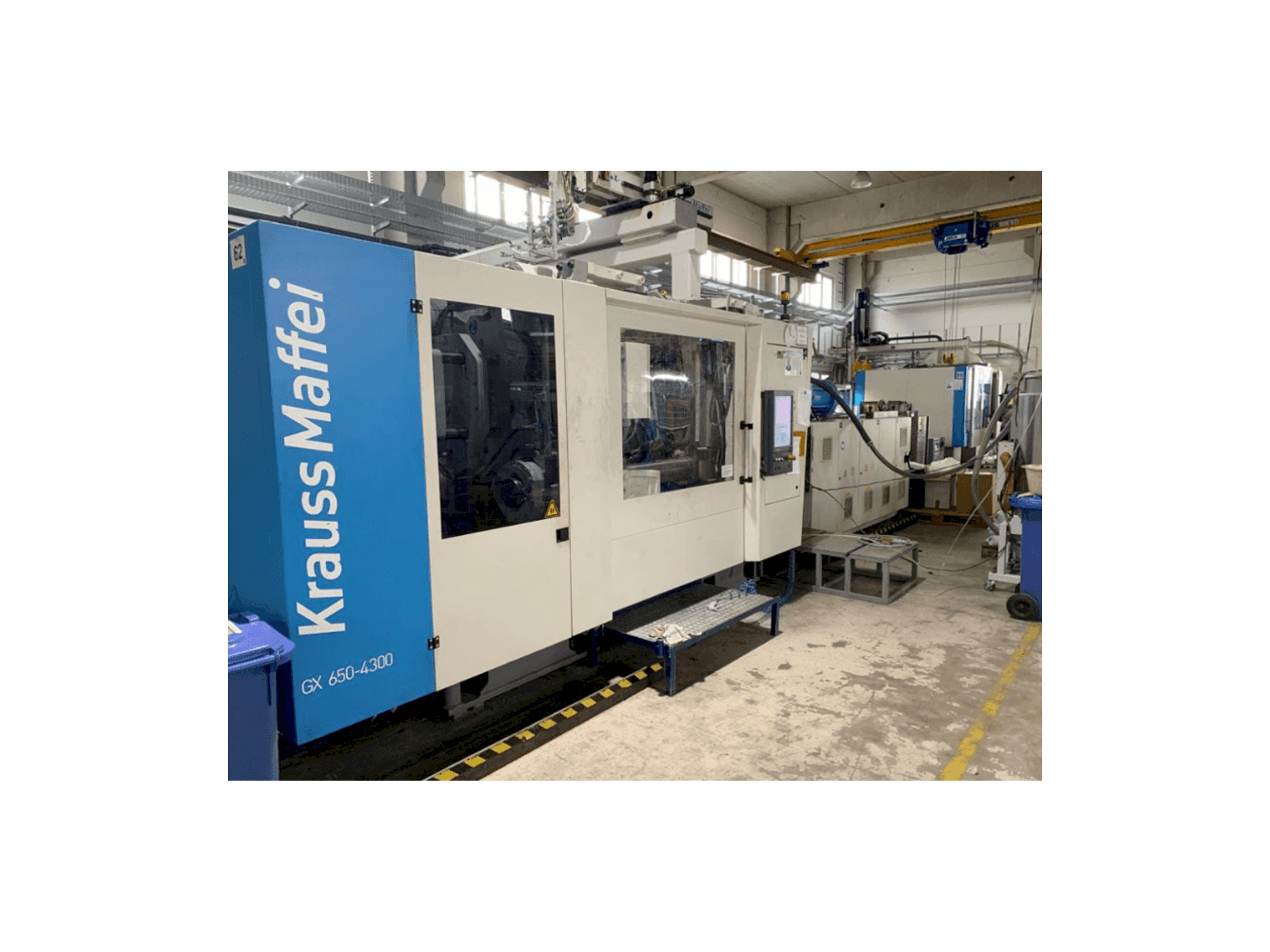 Krauss Maffei KM650-4300 GX-maskinen framifrån