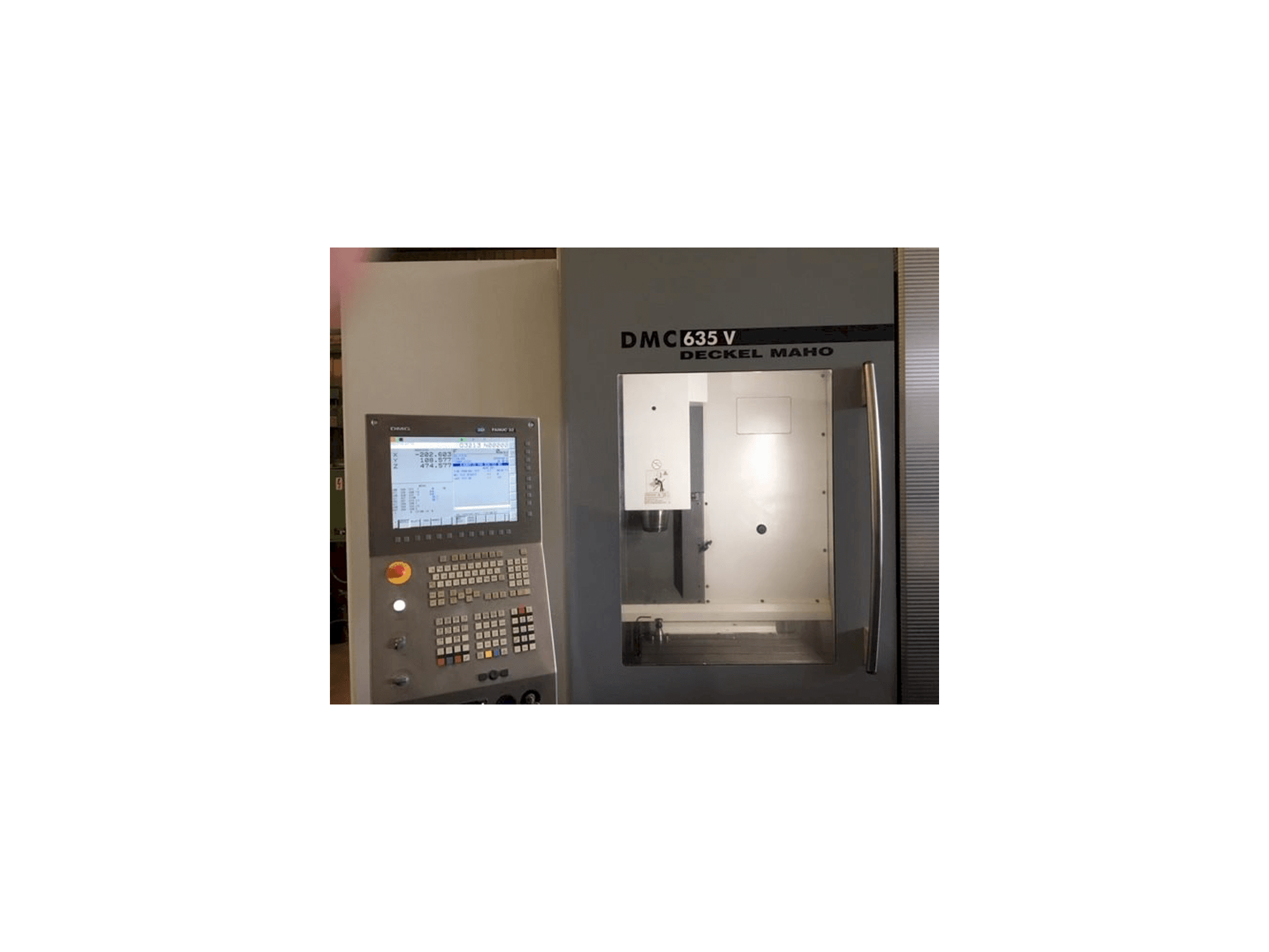 DECKEL MAHO DMC 635 V-maskinen framifrån