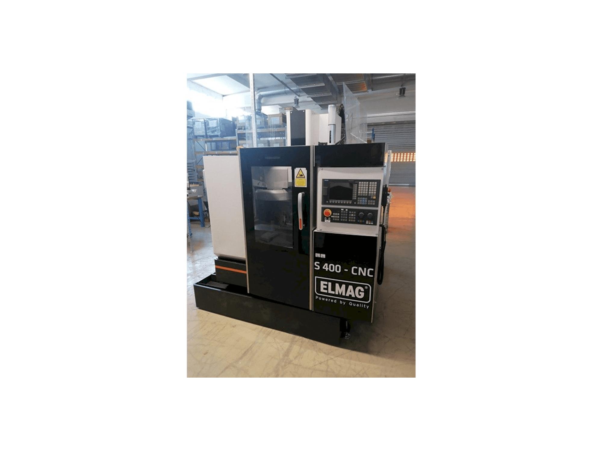 ELMAG S 400 CNC-maskinen framifrån
