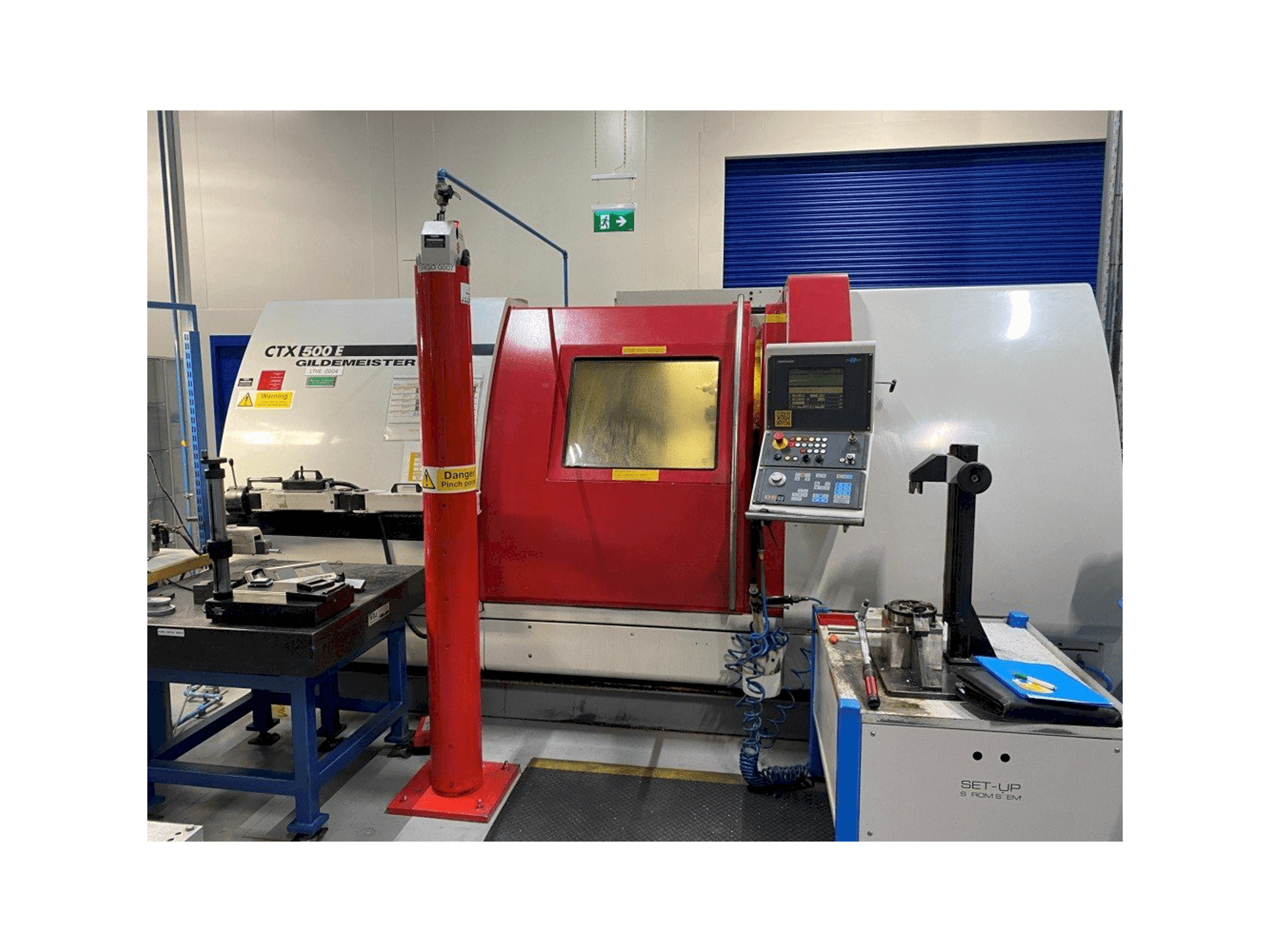 Gildemeister CTX-500 E-maskinen framifrån