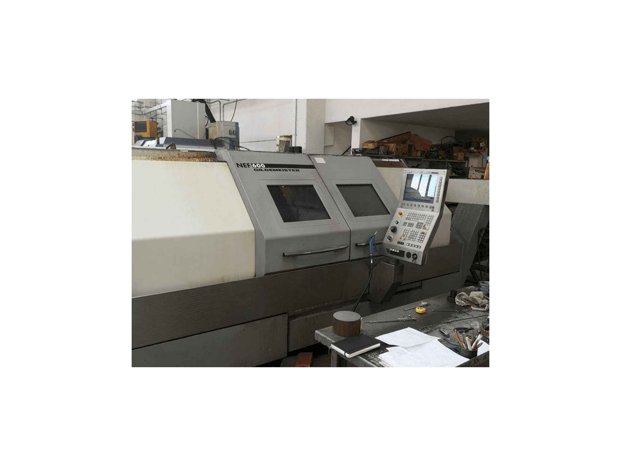Gildemeister NEF 600-maskinen framifrån
