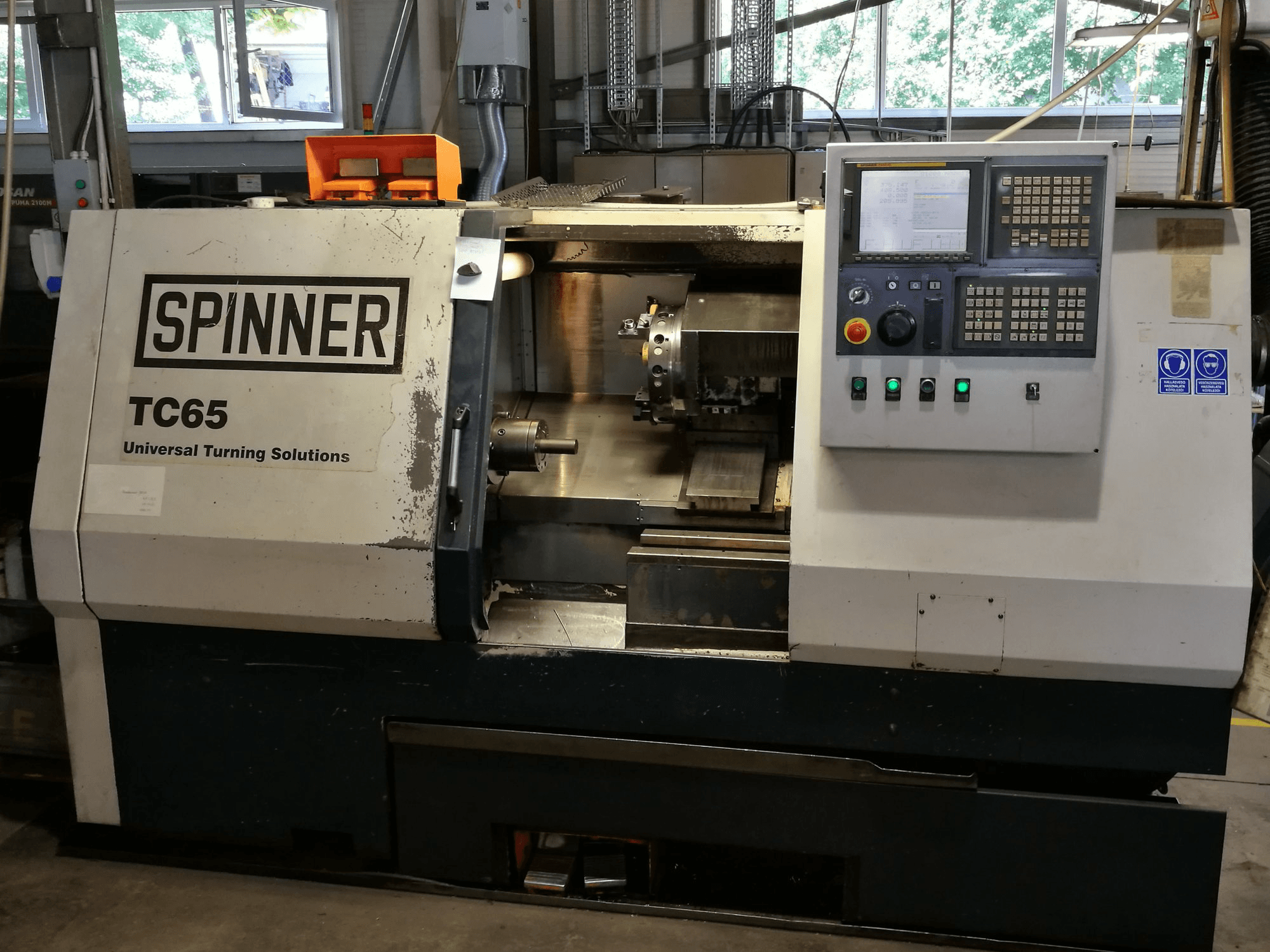 SPINNER-maskinen framifrånTC 65 MC
