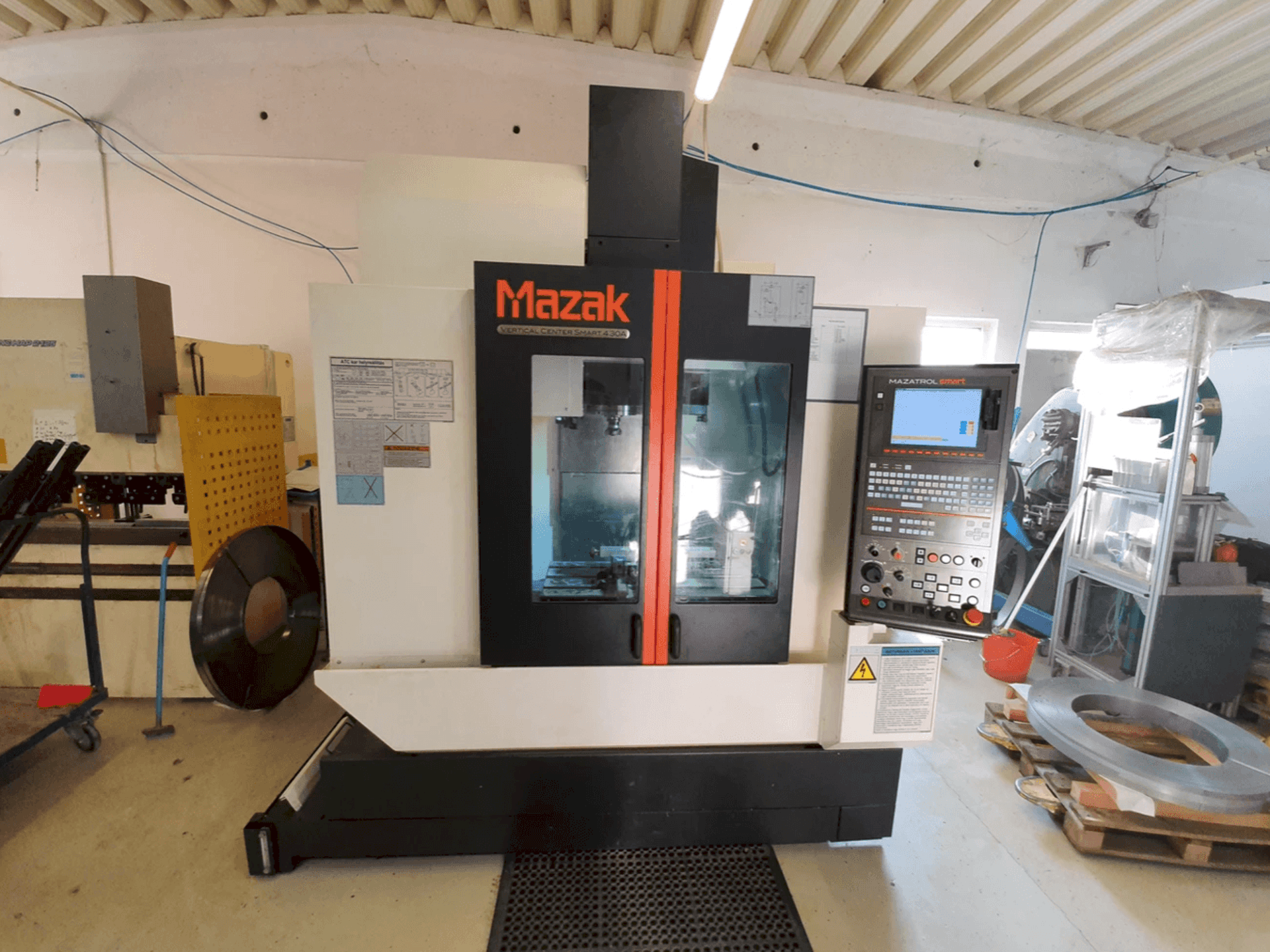 Mazak 430A-maskinen framifrån
