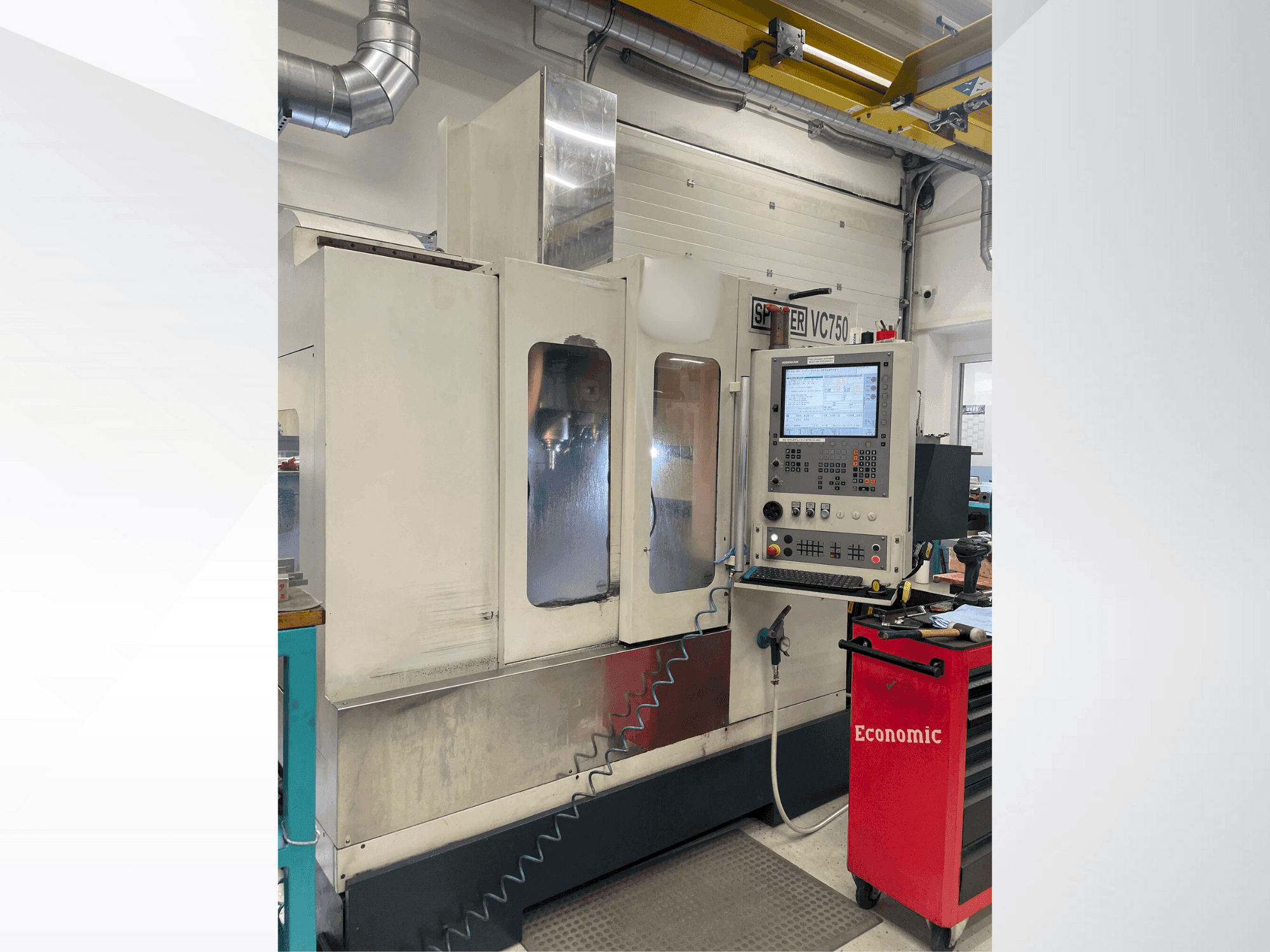 SPINNER VC 750-maskinen framifrån