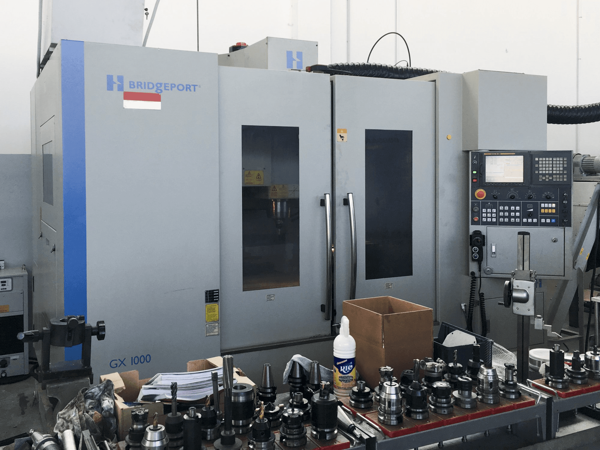 1 Bridgeport-maskinen framifrånGX 1000