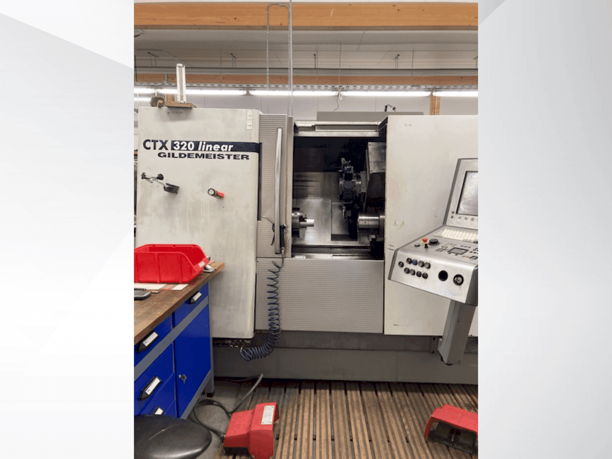 Gildemeister CTX 320 linear-maskinen framifrån