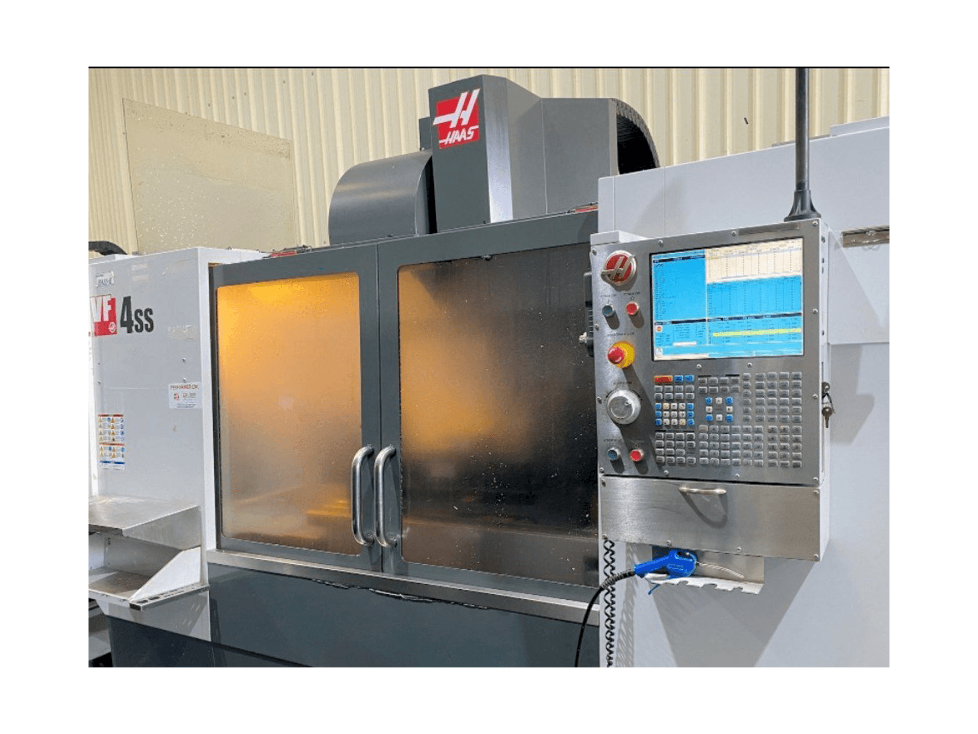 HAAS VF-4SS-maskinen framifrån
