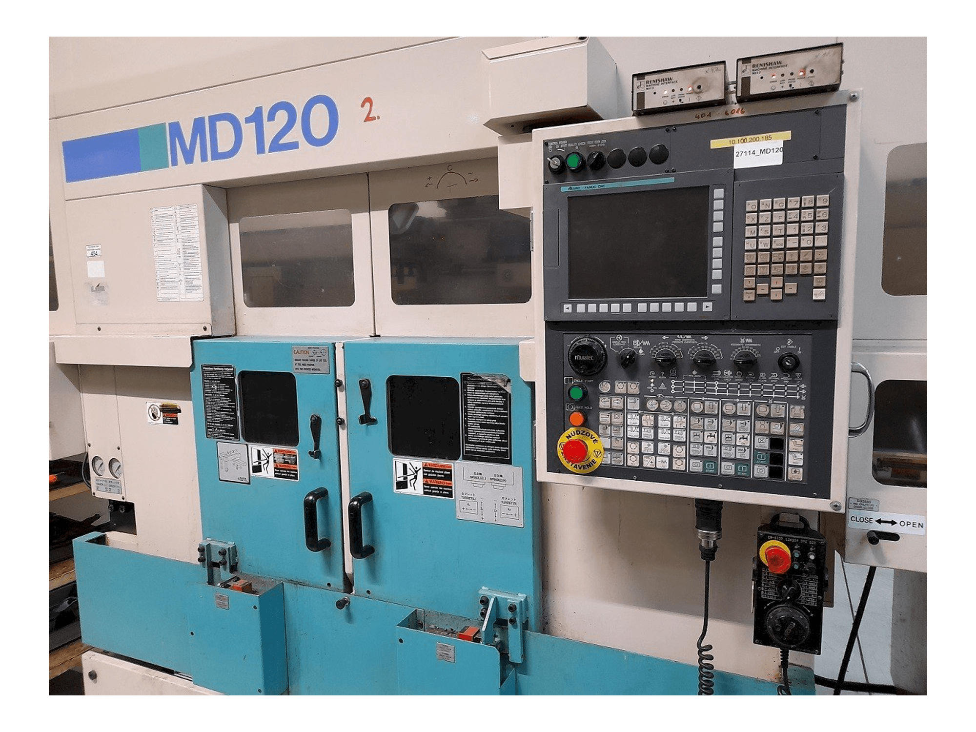Muratec MD120 + MS60-maskinen framifrån