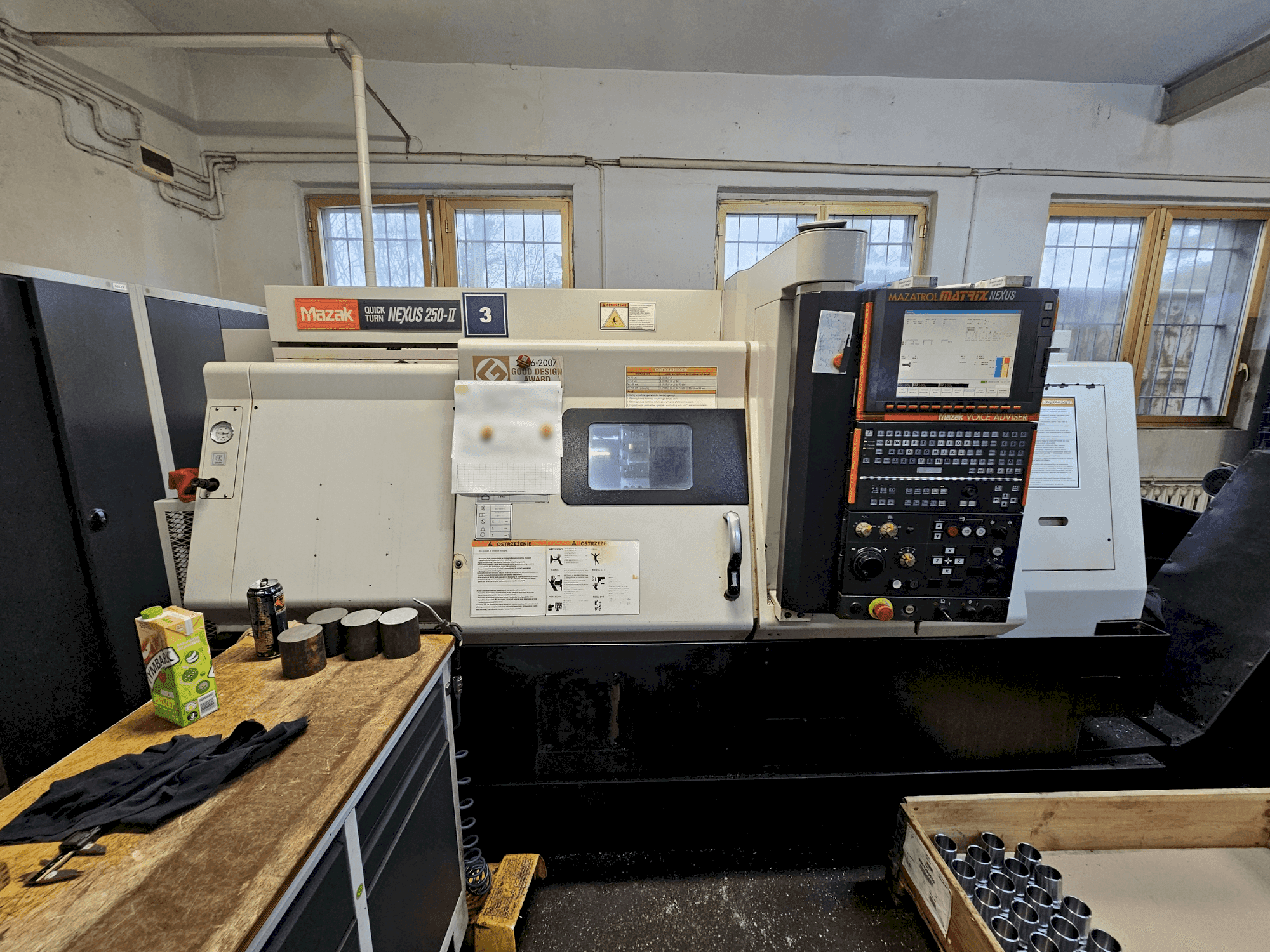 Mazak QUICKTURN NEXUS 250-II-maskinen framifrån