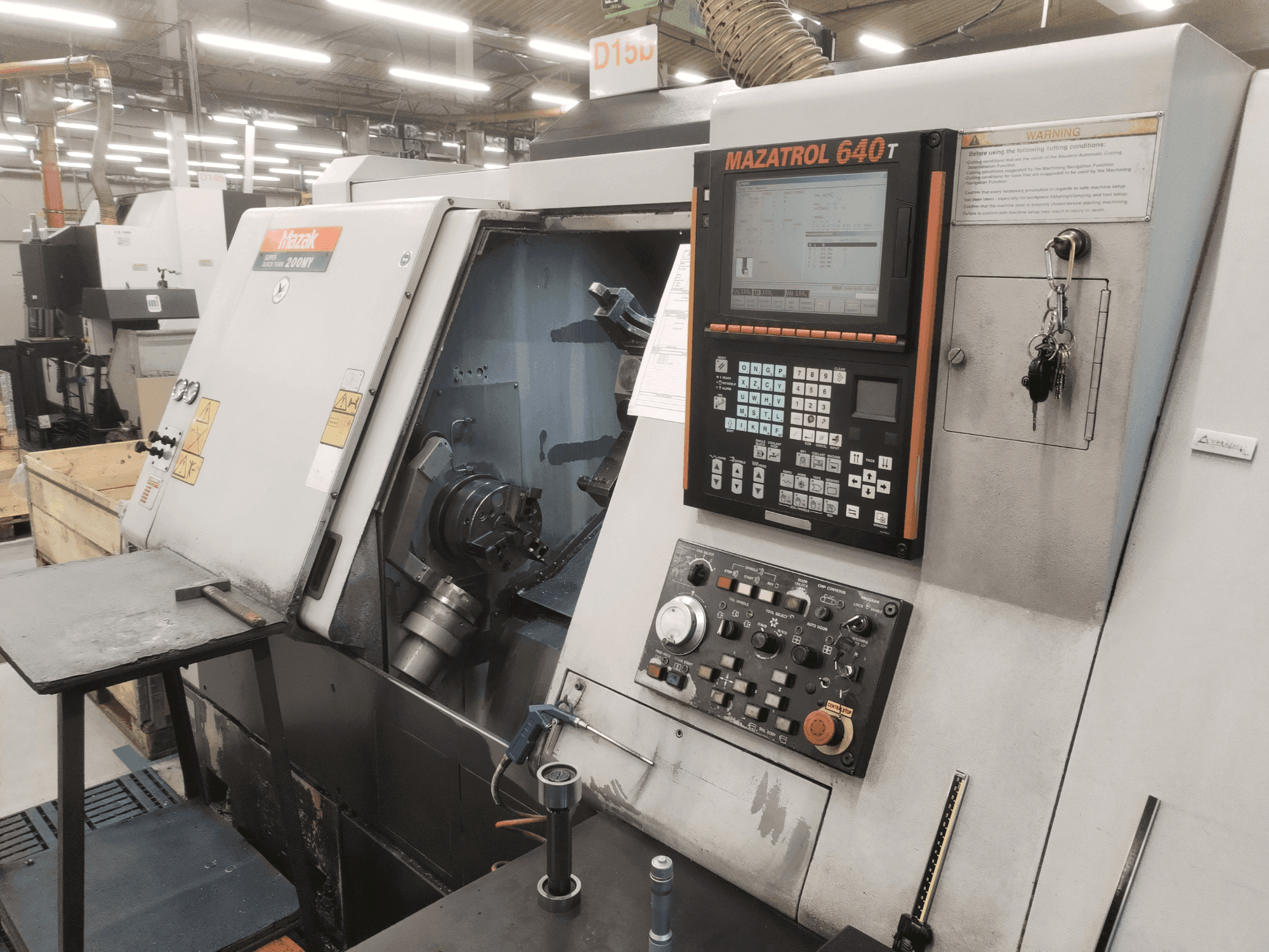 Mazak SQT-200MY-maskinen framifrån