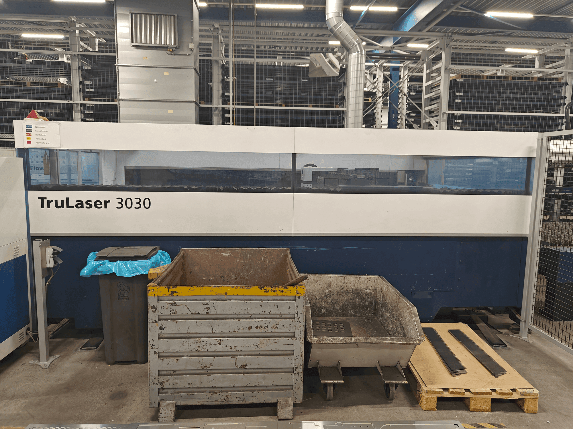 TRUMPF TruLaser 3030 3,2kW CO2-maskinen framifrån