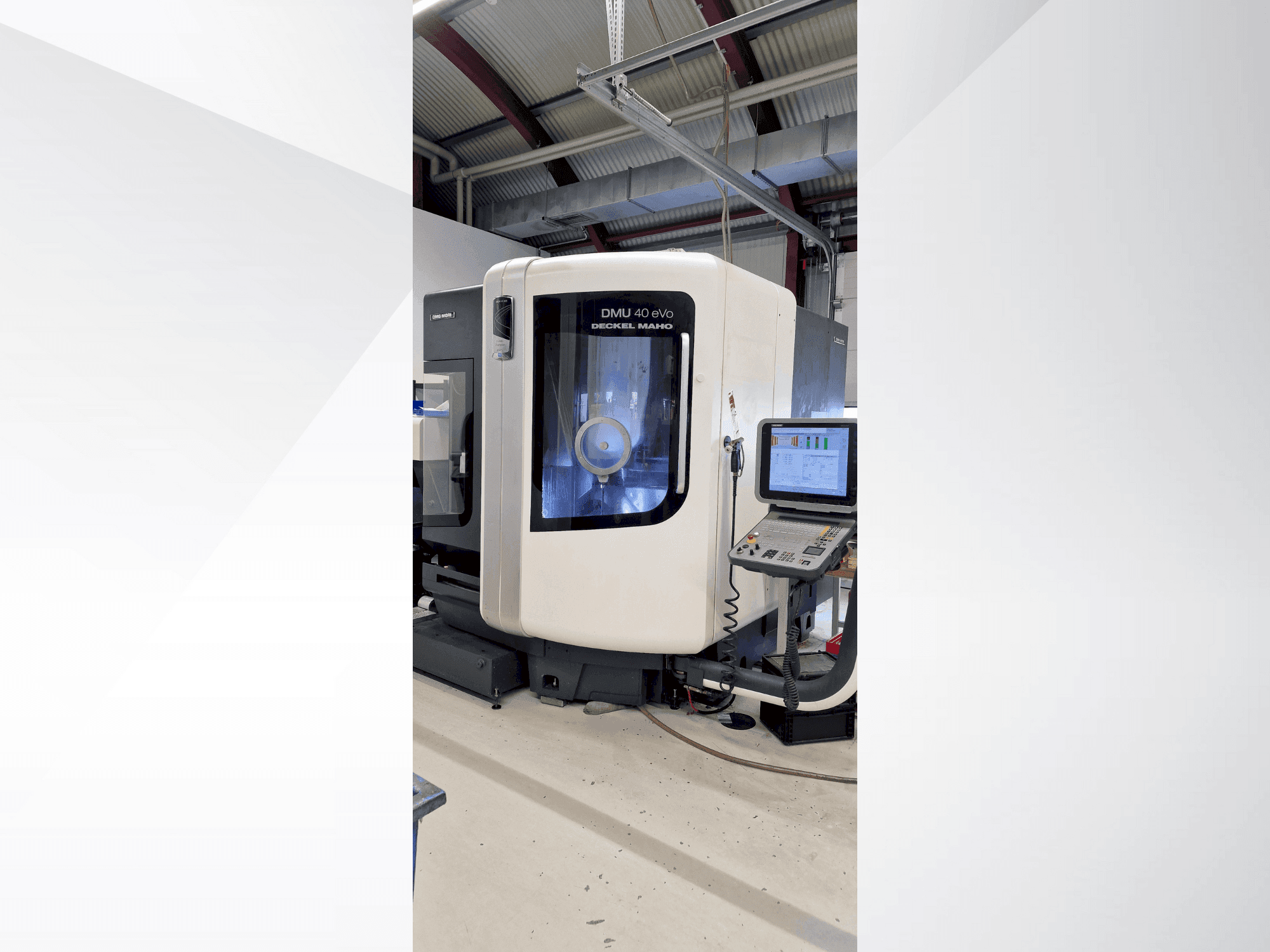 DMG DECKEL MAHO DMU 40 evo-maskinen framifrån