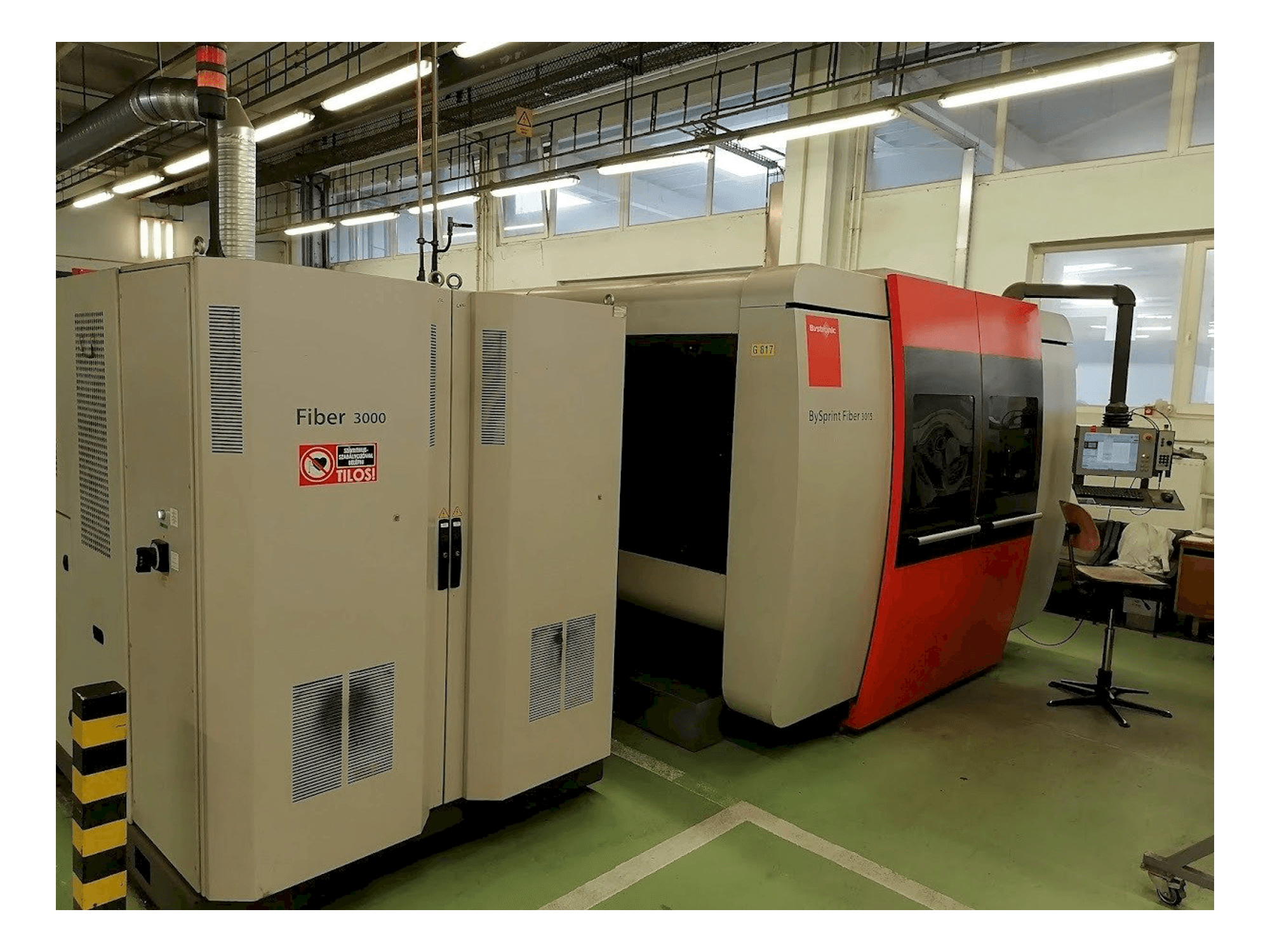 Bystronic BySprint Fiber 3015-maskinen framifrån