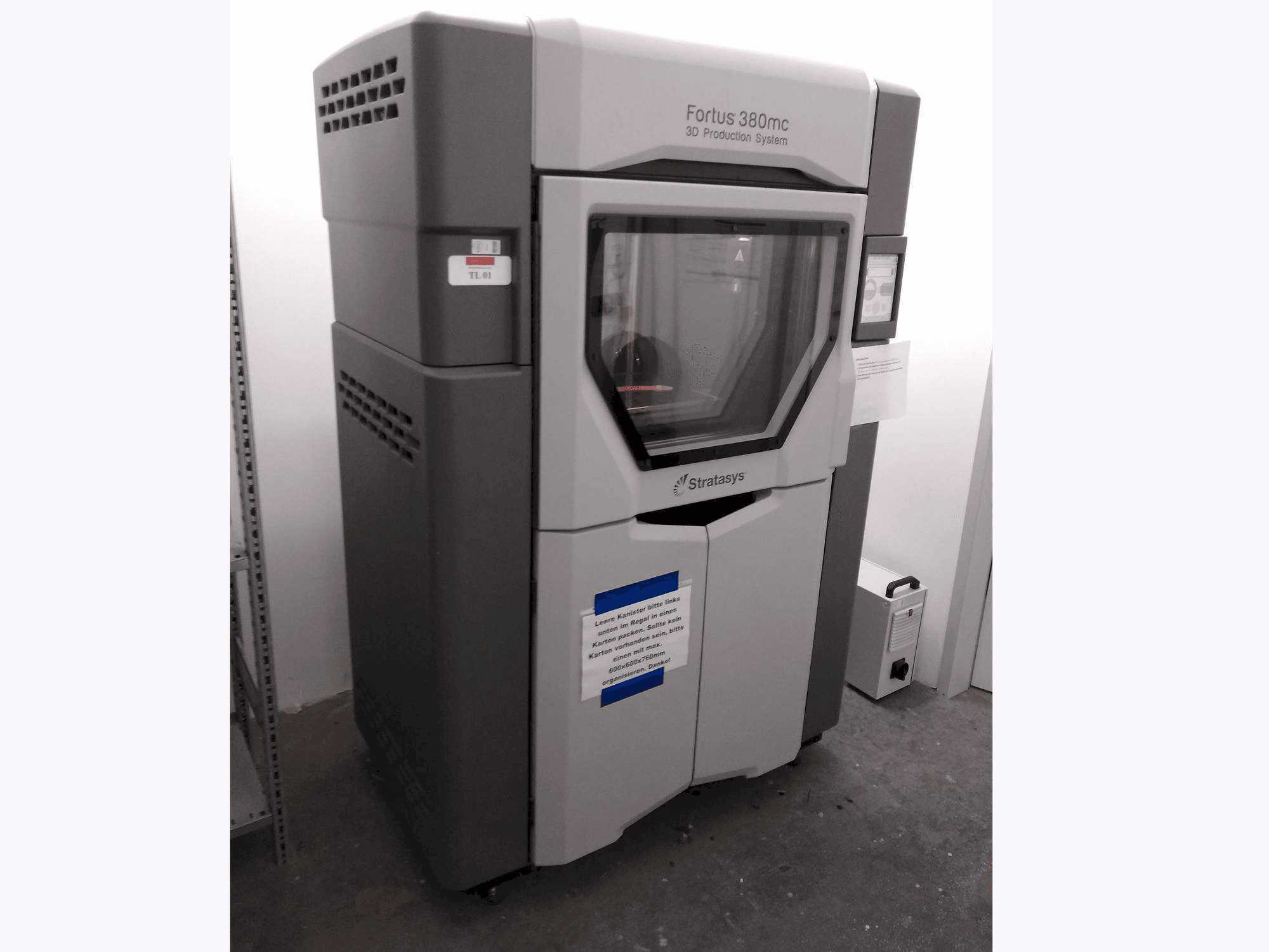 Stratasys Fortus 380MC-maskinen framifrån