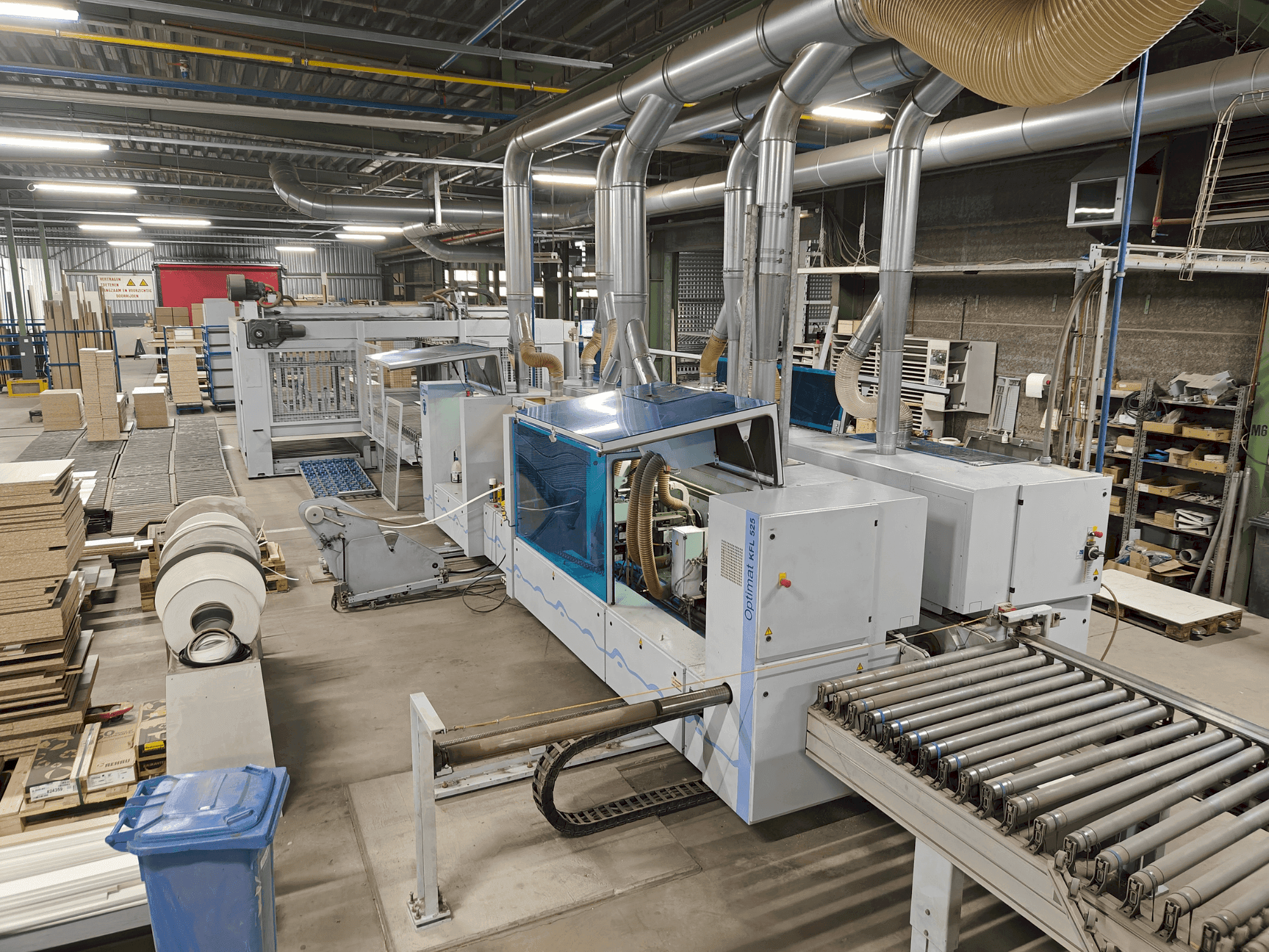 HOMAG Edgebanding line-maskinen framifrån