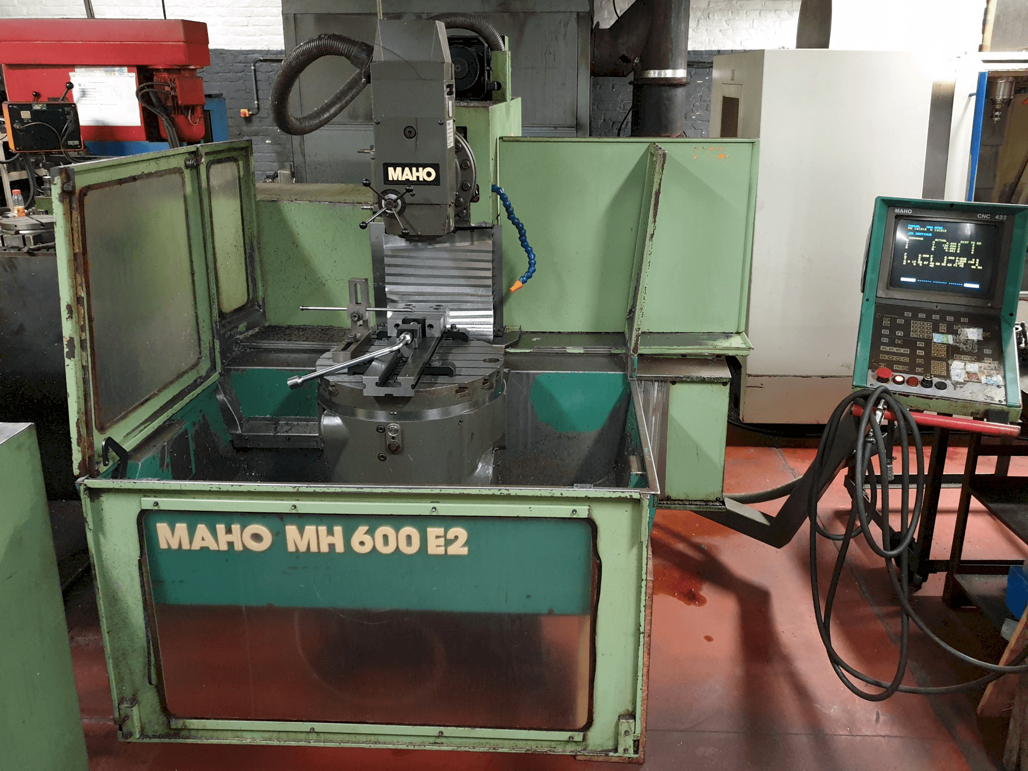 Maho-maskinen framifrånMH 600 E2