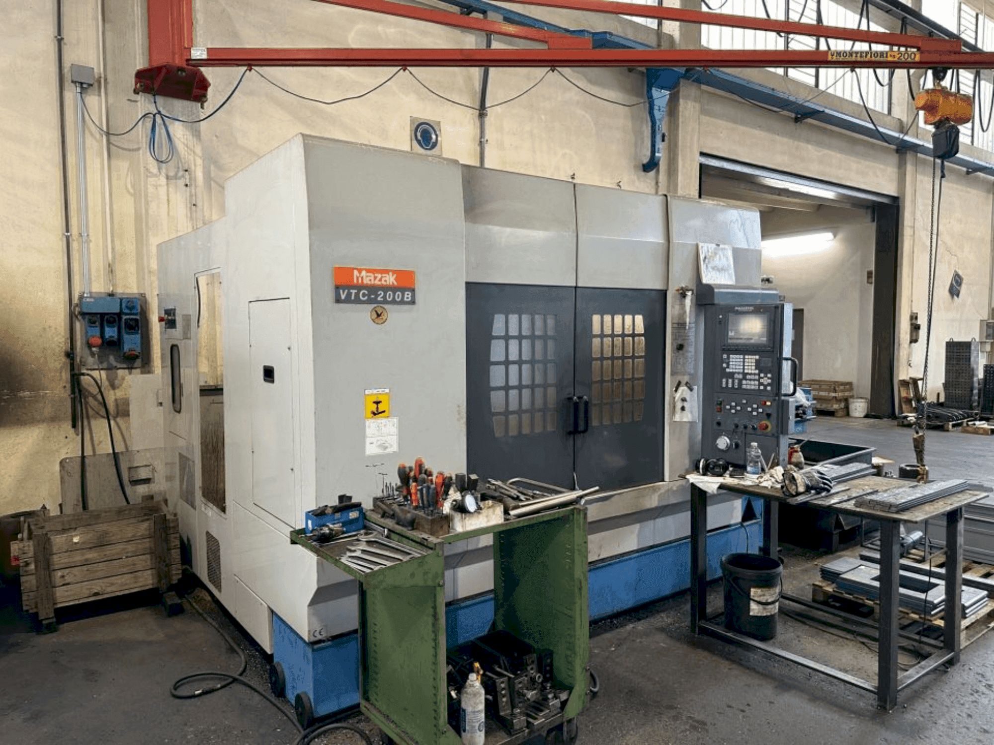 Mazak VTC 200B-maskinen framifrån