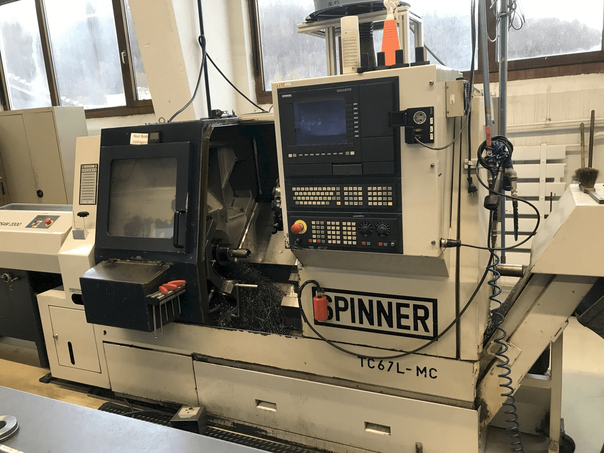SPINNER TC67L -MC-maskinen framifrån